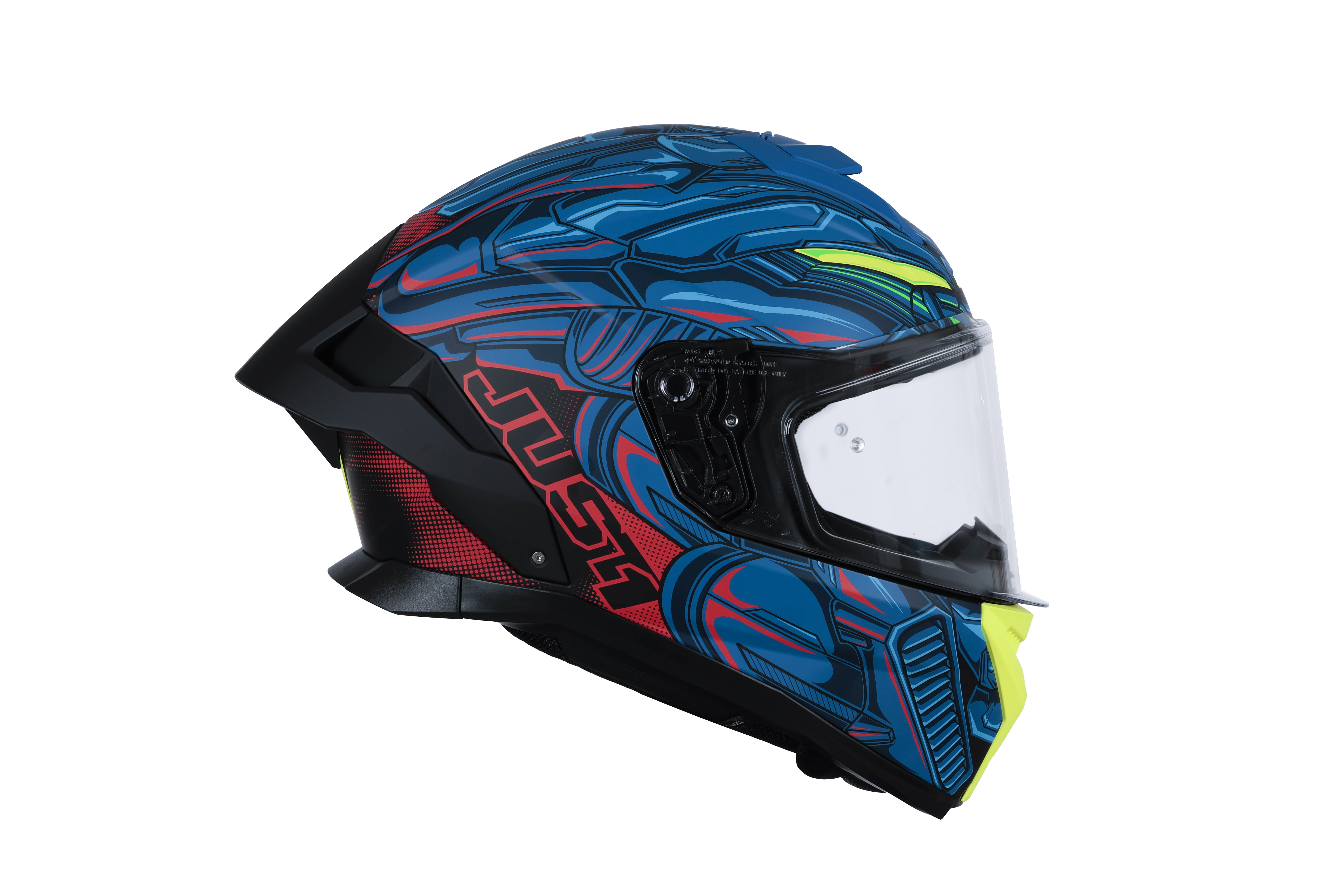 Casque Just1 J-STR Titan Rouge / Bleu / Noir Mat 6030390214004 