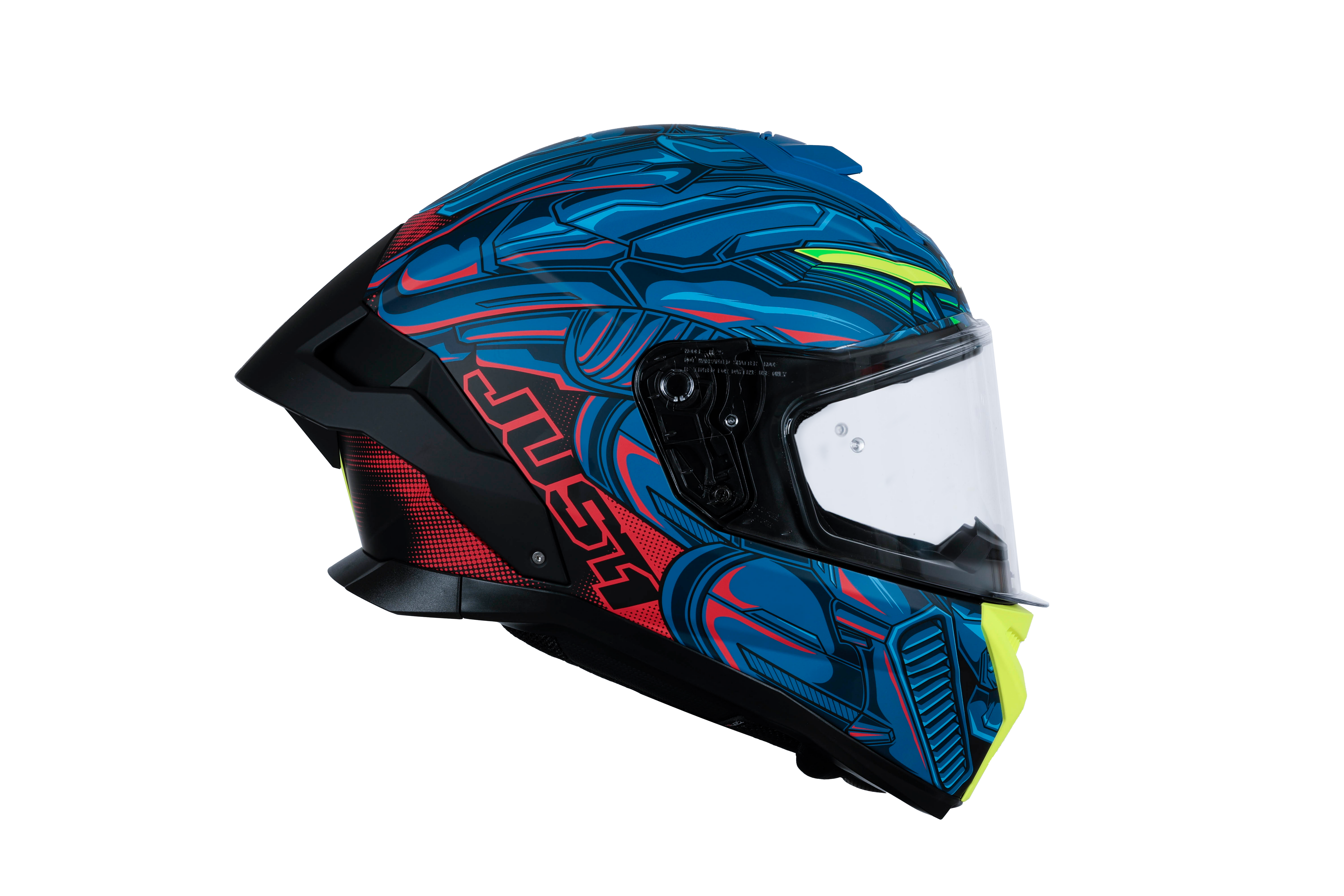 Casque Just1 J-STR Titan Rouge / Bleu / Noir Mat 6030390214004 
