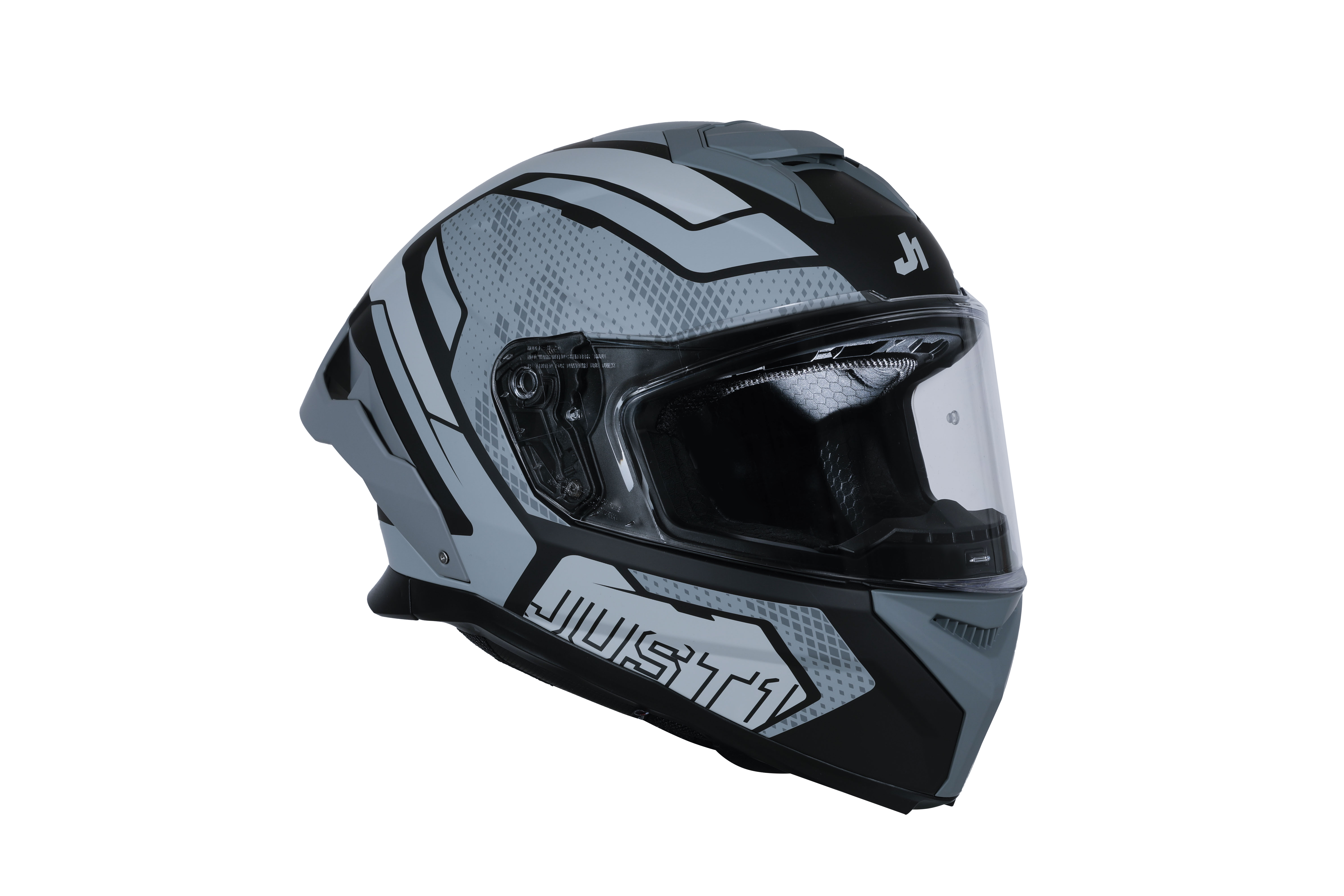 Just1 J-STR Casque Union Gris / Noir Mat 6030390201001 