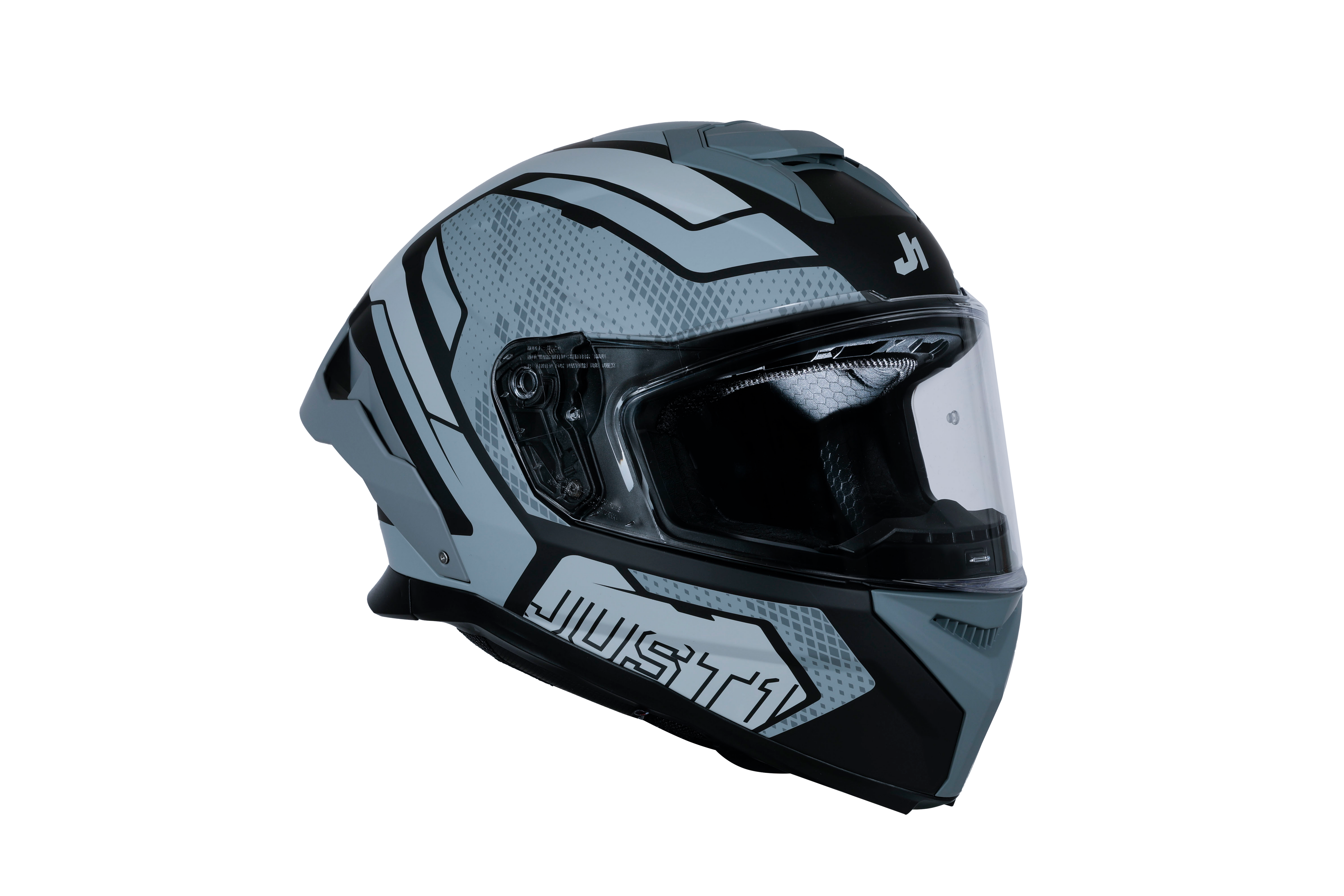 Just1 J-STR Casque Union Gris / Noir Mat 6030390201001 