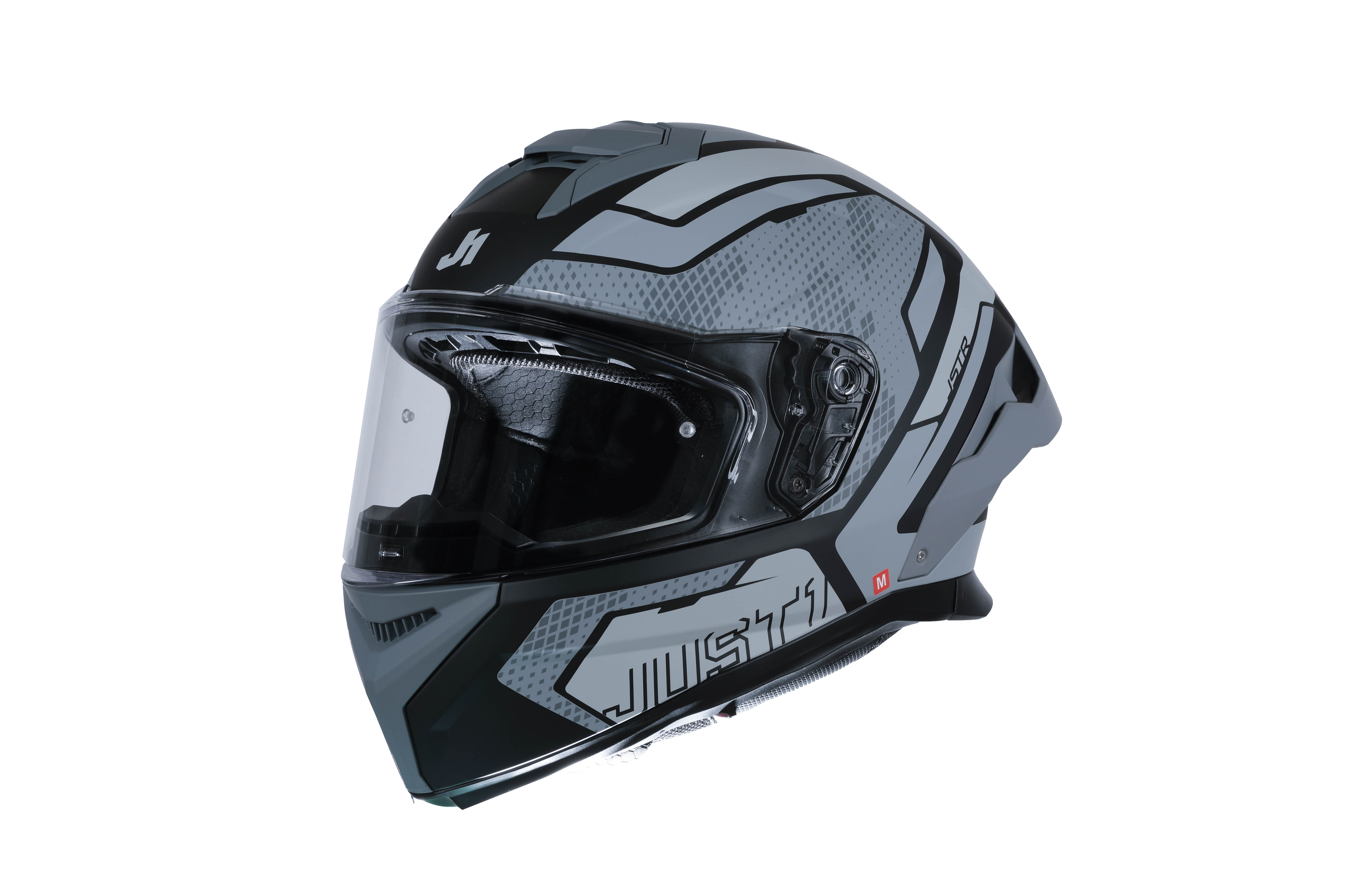 Just1 J-STR Casque Union Gris / Noir Mat 6030390201001 