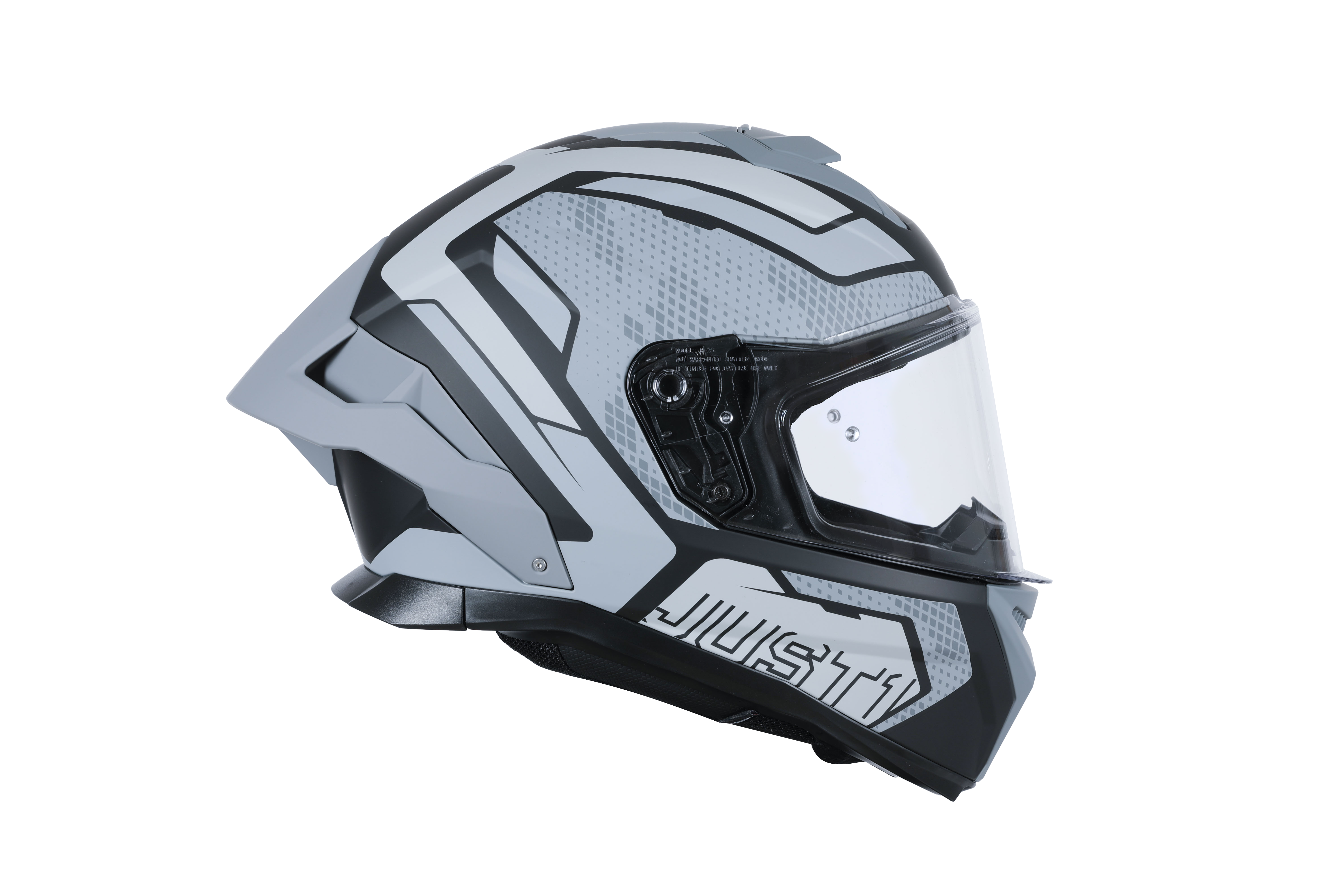 Just1 J-STR Casque Union Gris / Noir Mat 6030390201001 