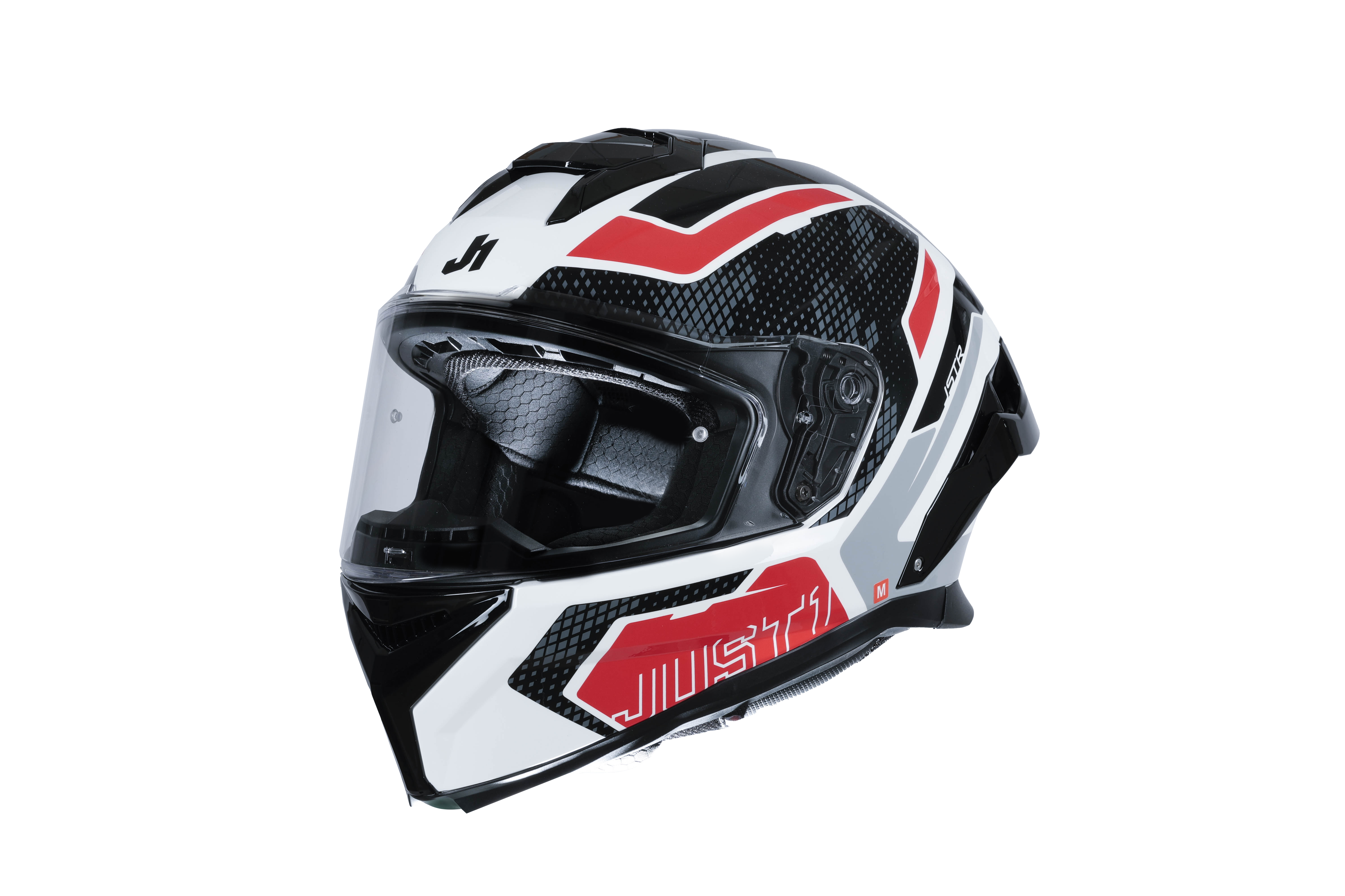 Just1 J-STR Casque Union Rouge / Blanc Brillant 6030390171001 
