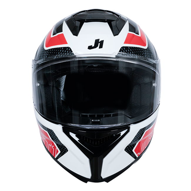 Just1 J-STR Casque Union Rouge / Blanc Brillant 6030390171001 