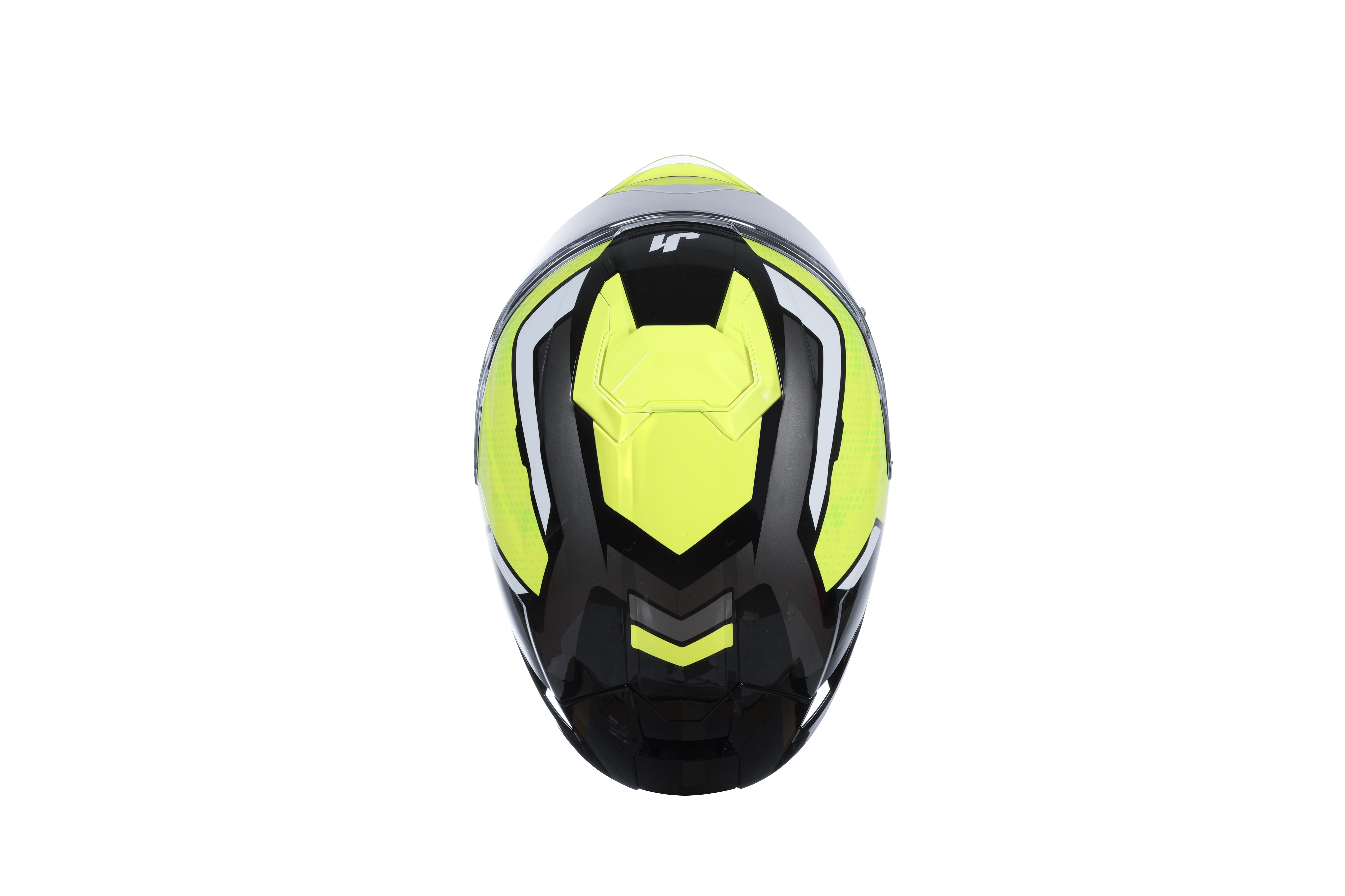 Just1 J-STR Casque Union Néon Jaune / Noir Brillant 6030390191001 