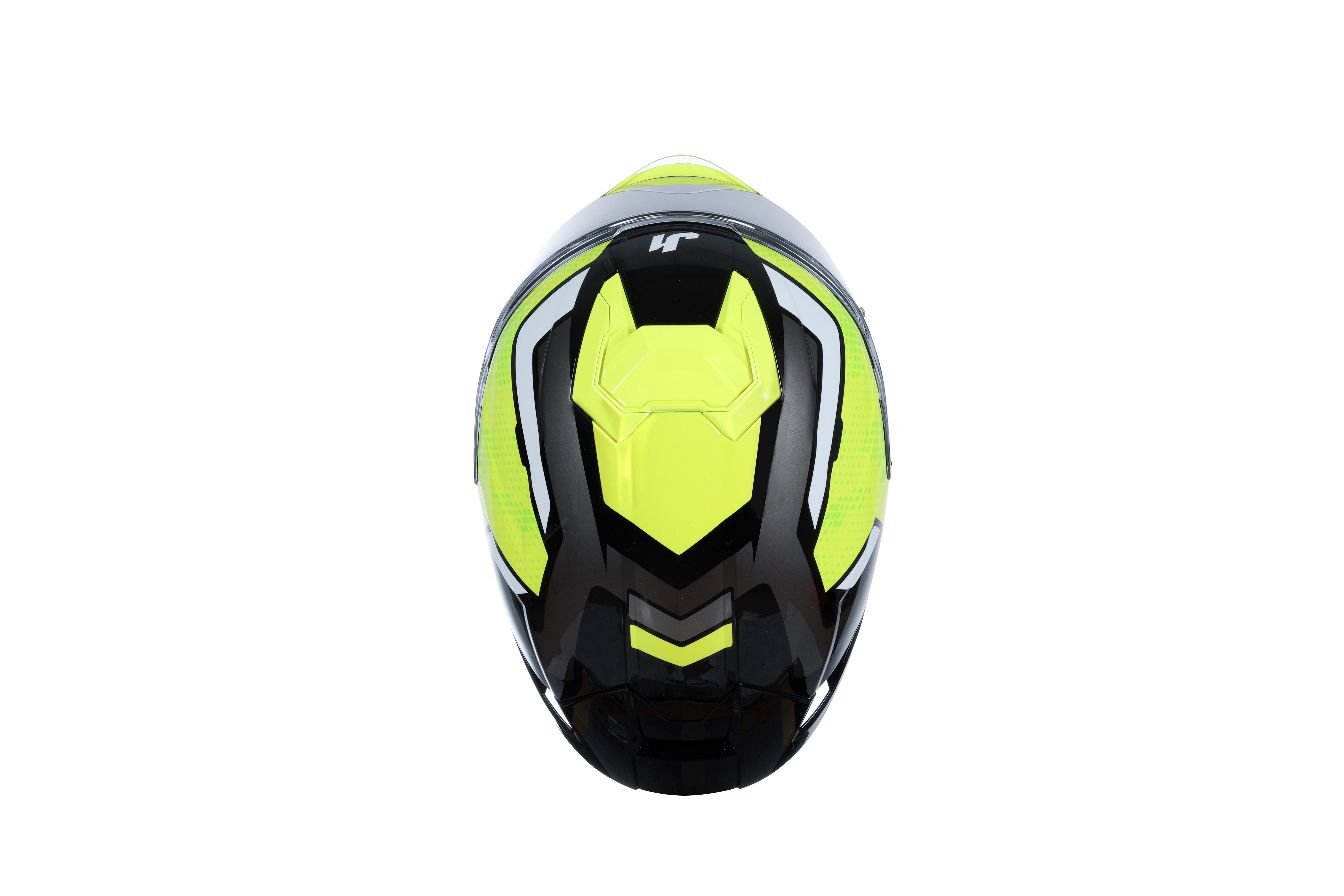 Just1 J-STR Casque Union Néon Jaune / Noir Brillant 6030390191001 