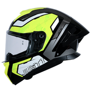 Just1 J-STR Casque Union Néon Jaune / Noir Brillant 6030390191001 