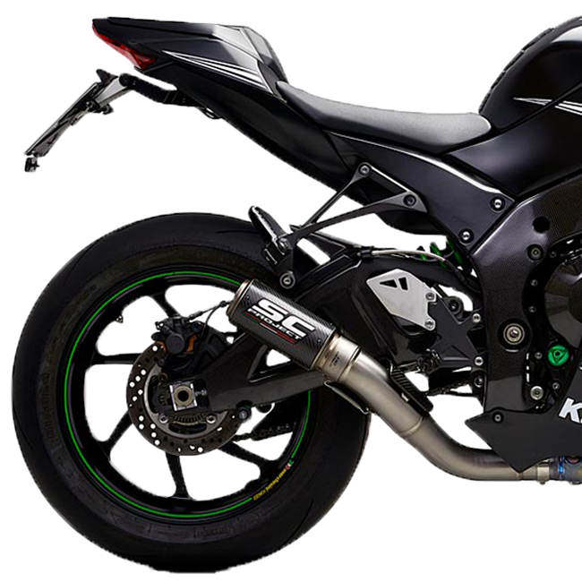 SC-Project Slip-On CR-T + tuyau de remplacement KAT pour Kawasaki ZX-10 R/RR (16-20) K22A-DET36 