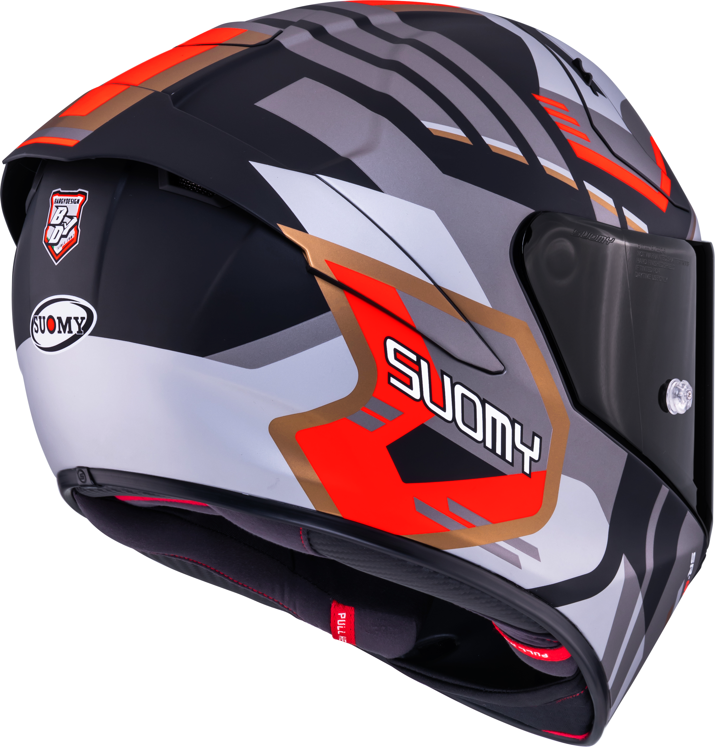 Casque Suomy SR-GP Evo Infrared Mat Gris/Rouge/Noir K6S20025 