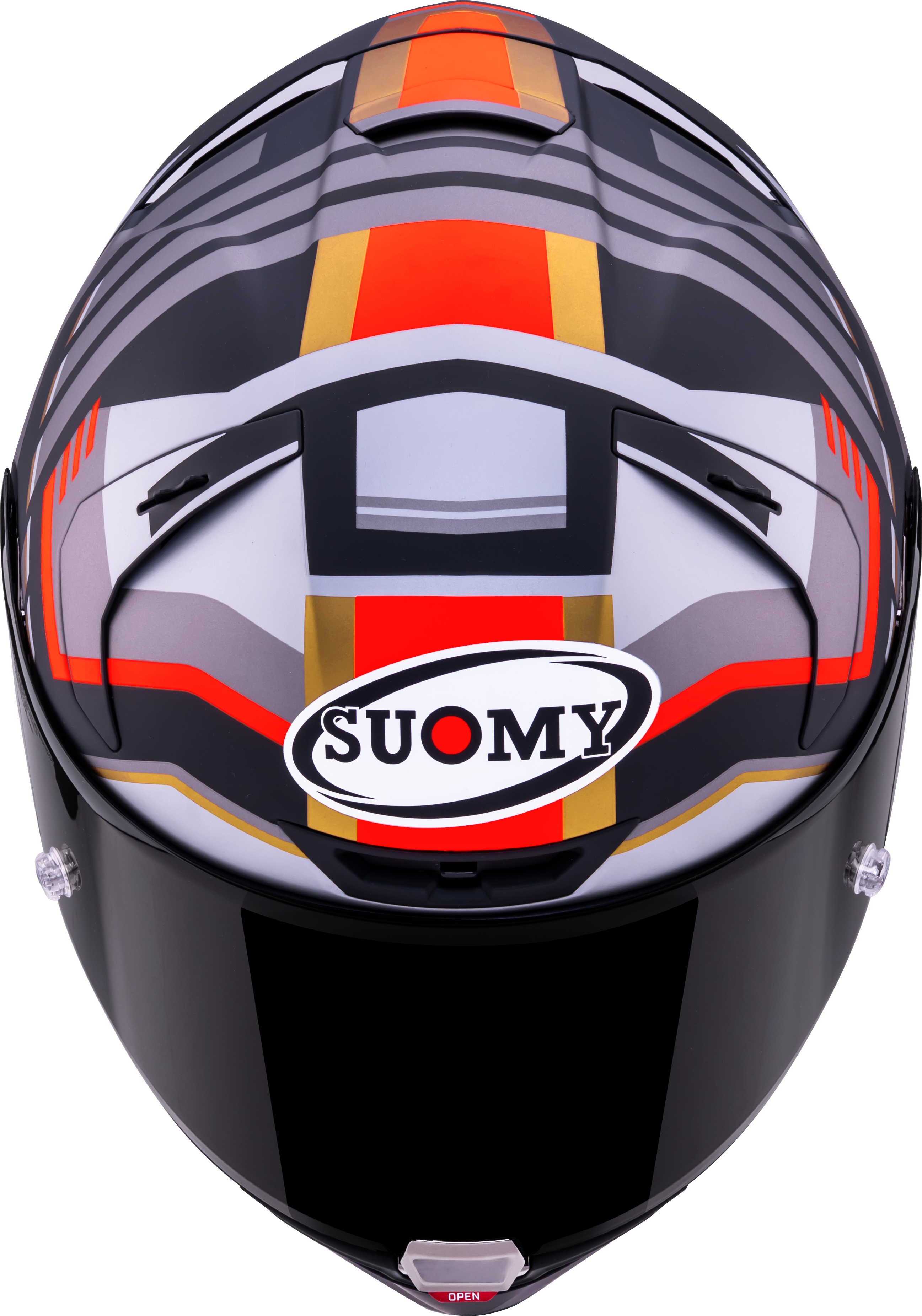 Casque Suomy SR-GP Evo Infrared Mat Gris/Rouge/Noir K6S20025 