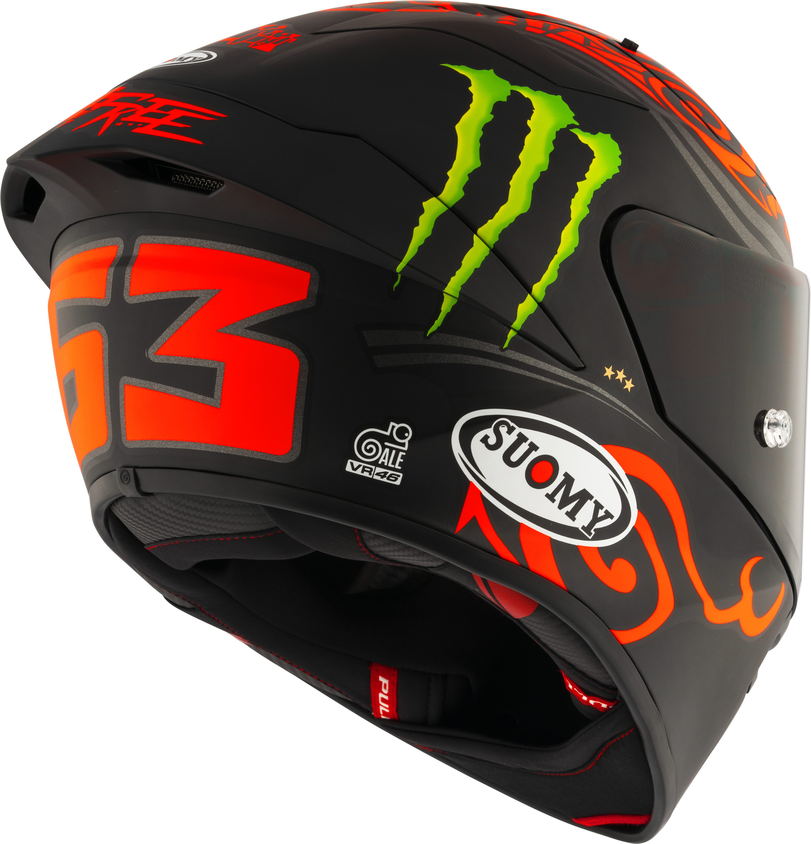 Casque Suomy S1-XR GP Francesco Pecco Bagnaia Monster Replica 2024 K6SX0013 