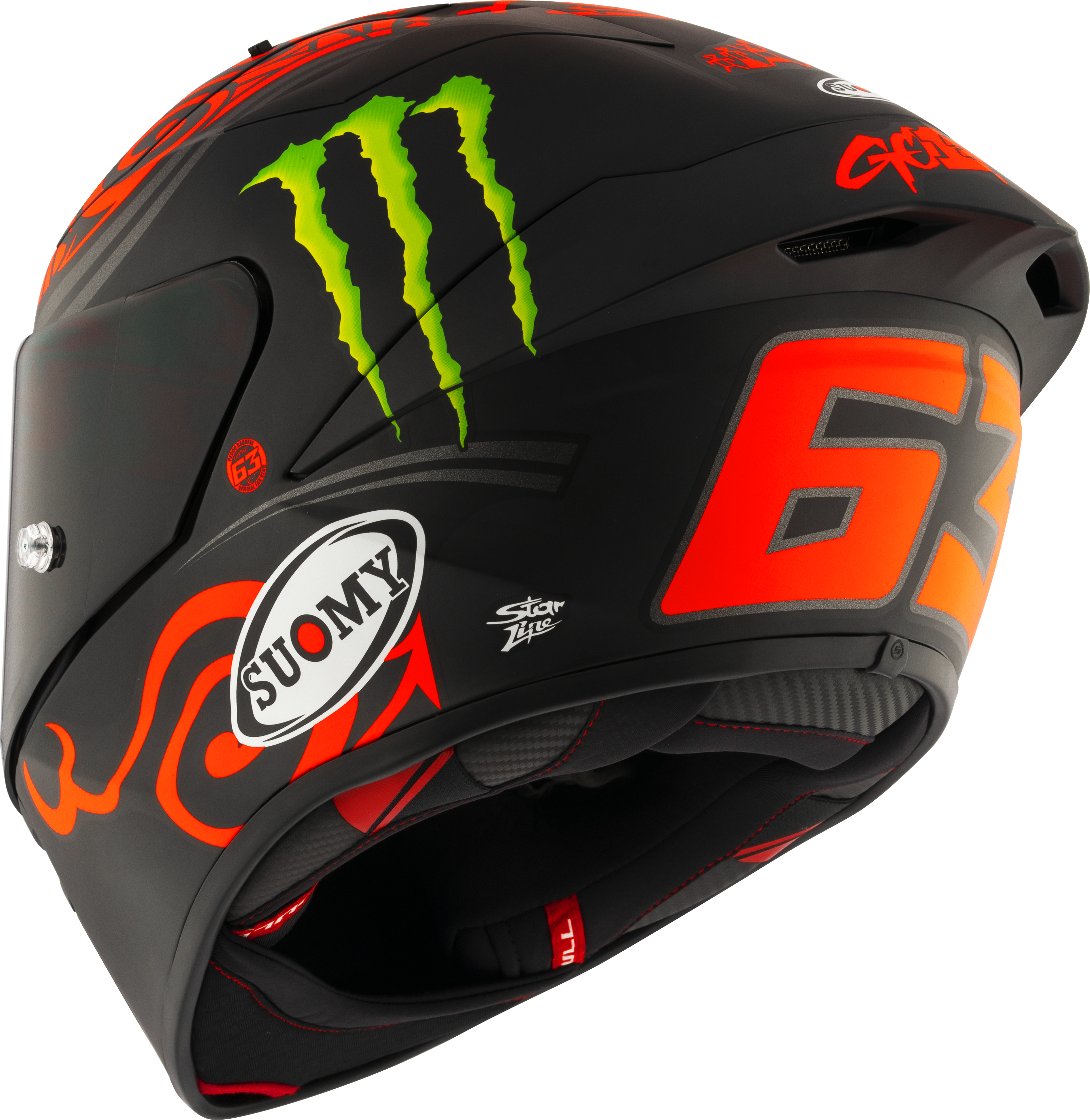 Casque Suomy S1-XR GP Francesco Pecco Bagnaia Monster Replica 2024 K6SX0013 
