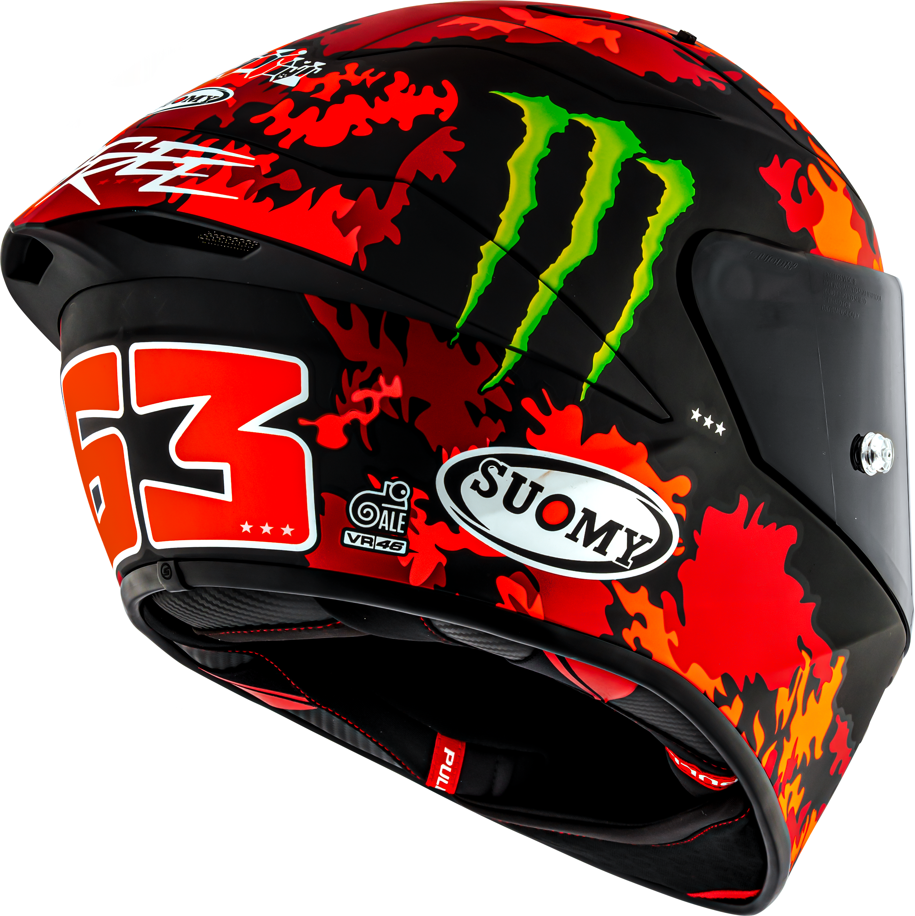 Casque Suomy S1-XR GP Francesco Pecco Bagnaia Monster Replica 2025 K6SX0017 