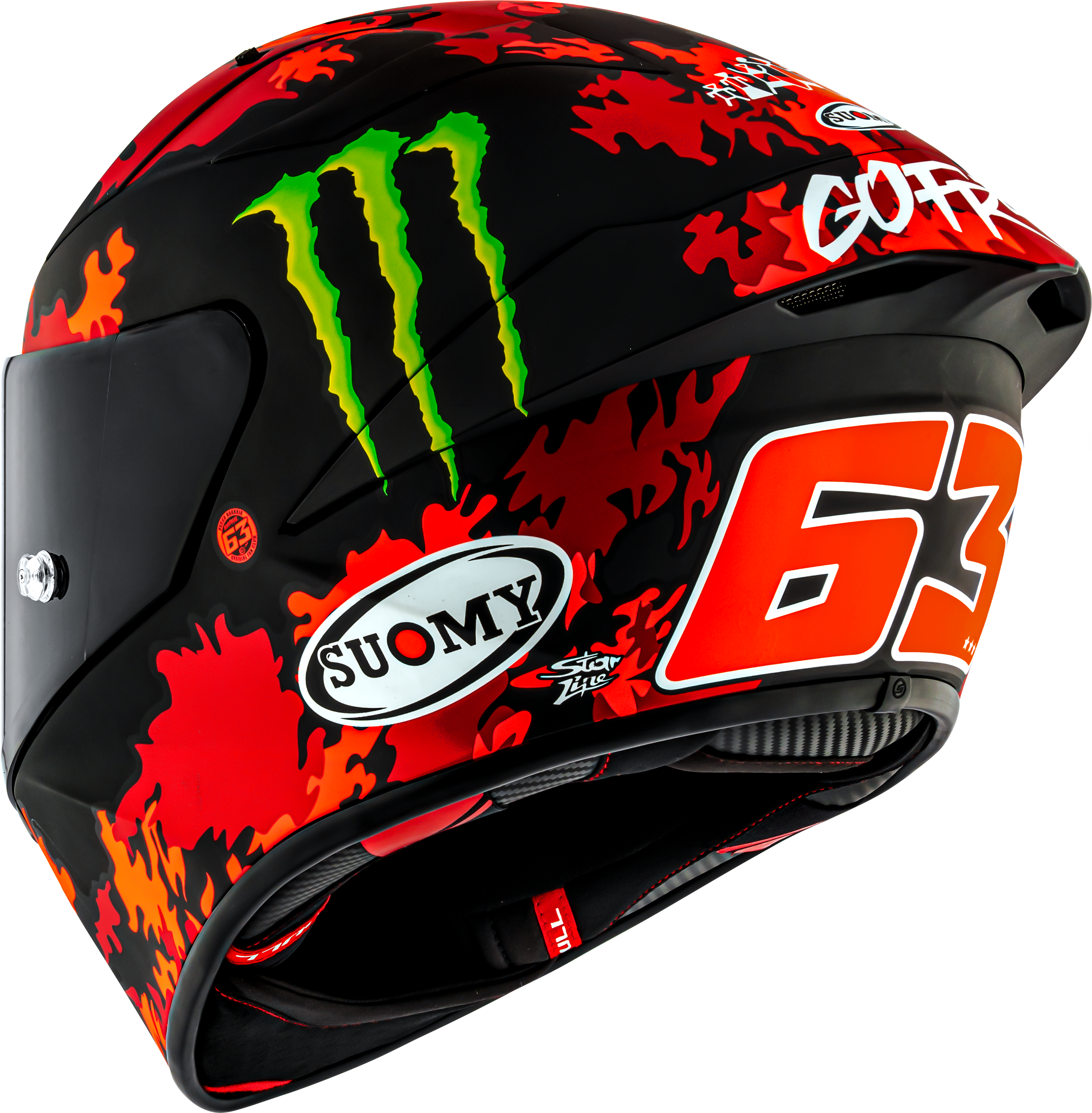 Casque Suomy S1-XR GP Francesco Pecco Bagnaia Monster Replica 2025 K6SX0017 