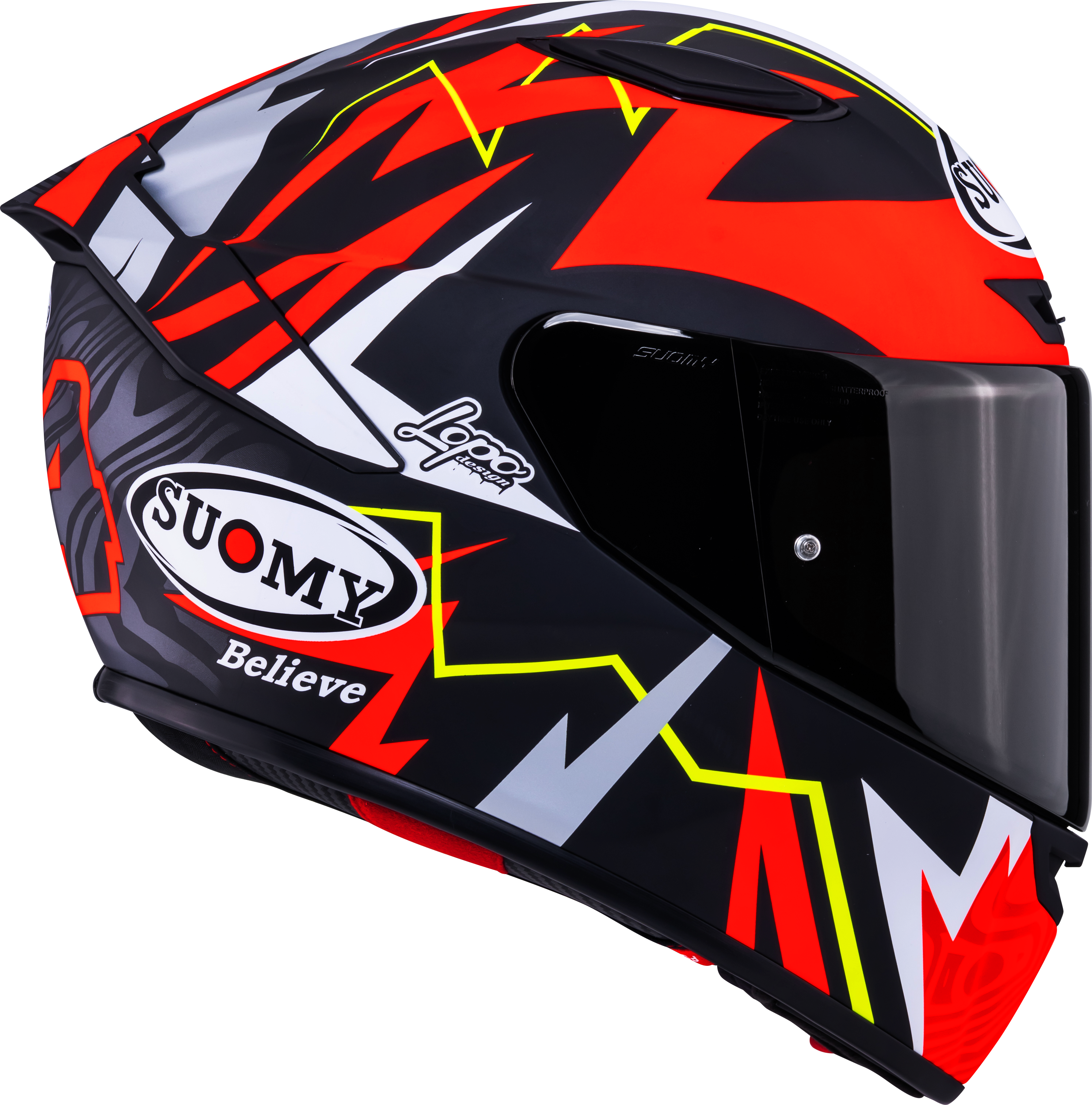 Casque Suomy Track-1 Mat Rouge Sam Lowes Réplica 2025 K6T10020 