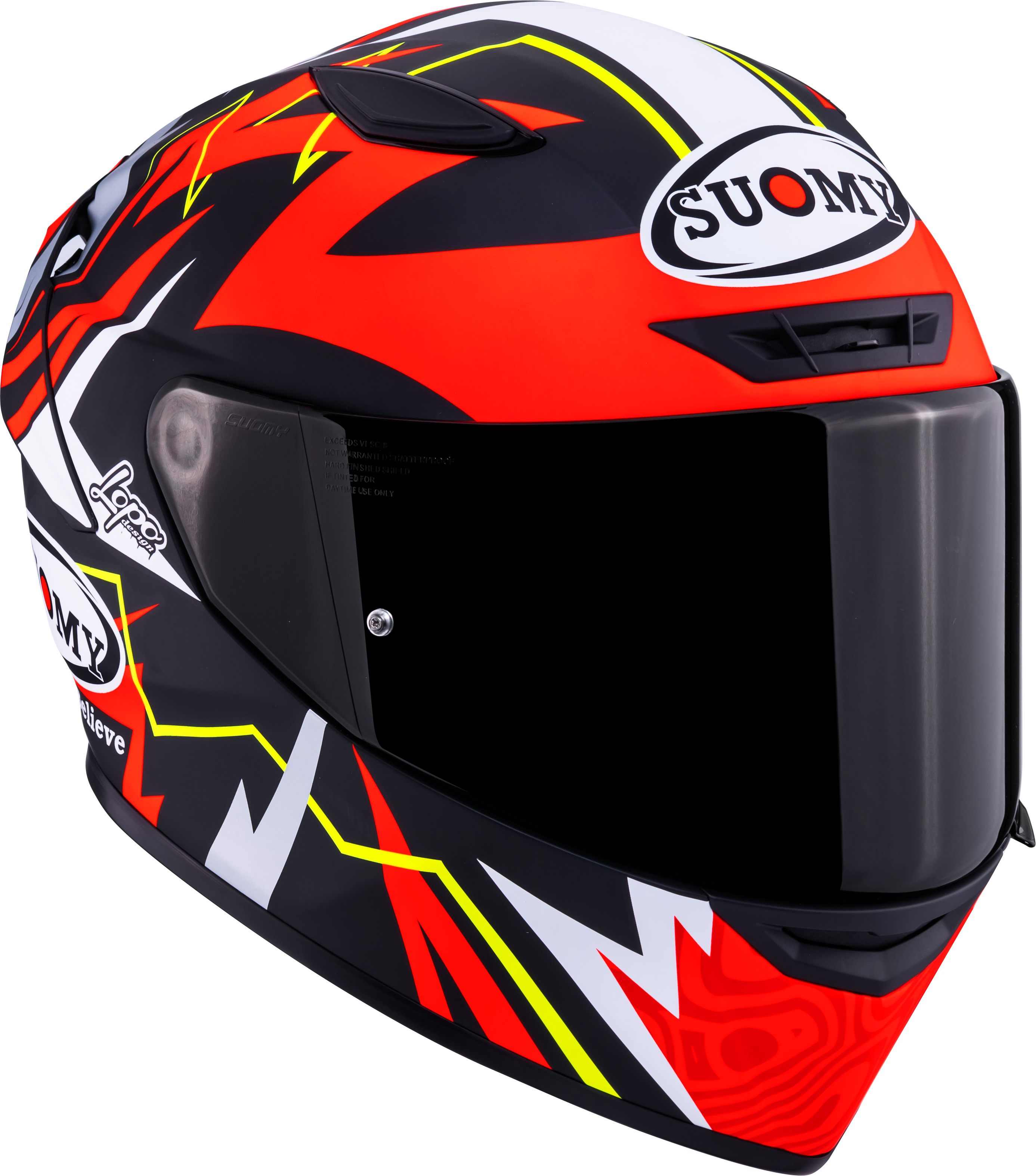 Casque Suomy Track-1 Mat Rouge Sam Lowes Réplica 2025 K6T10020 