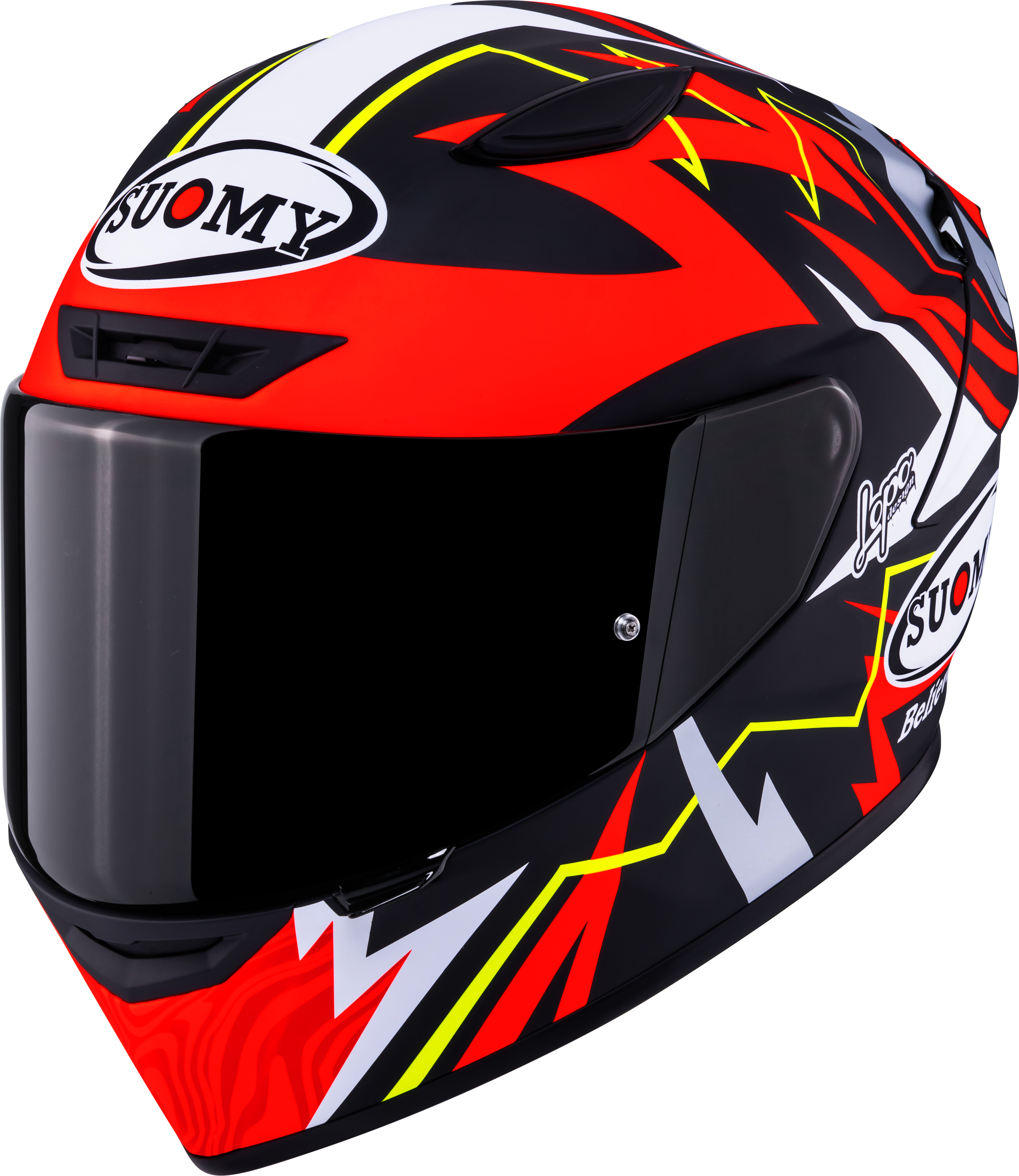 Casque Suomy Track-1 Mat Rouge Sam Lowes Réplica 2025 K6T10020 