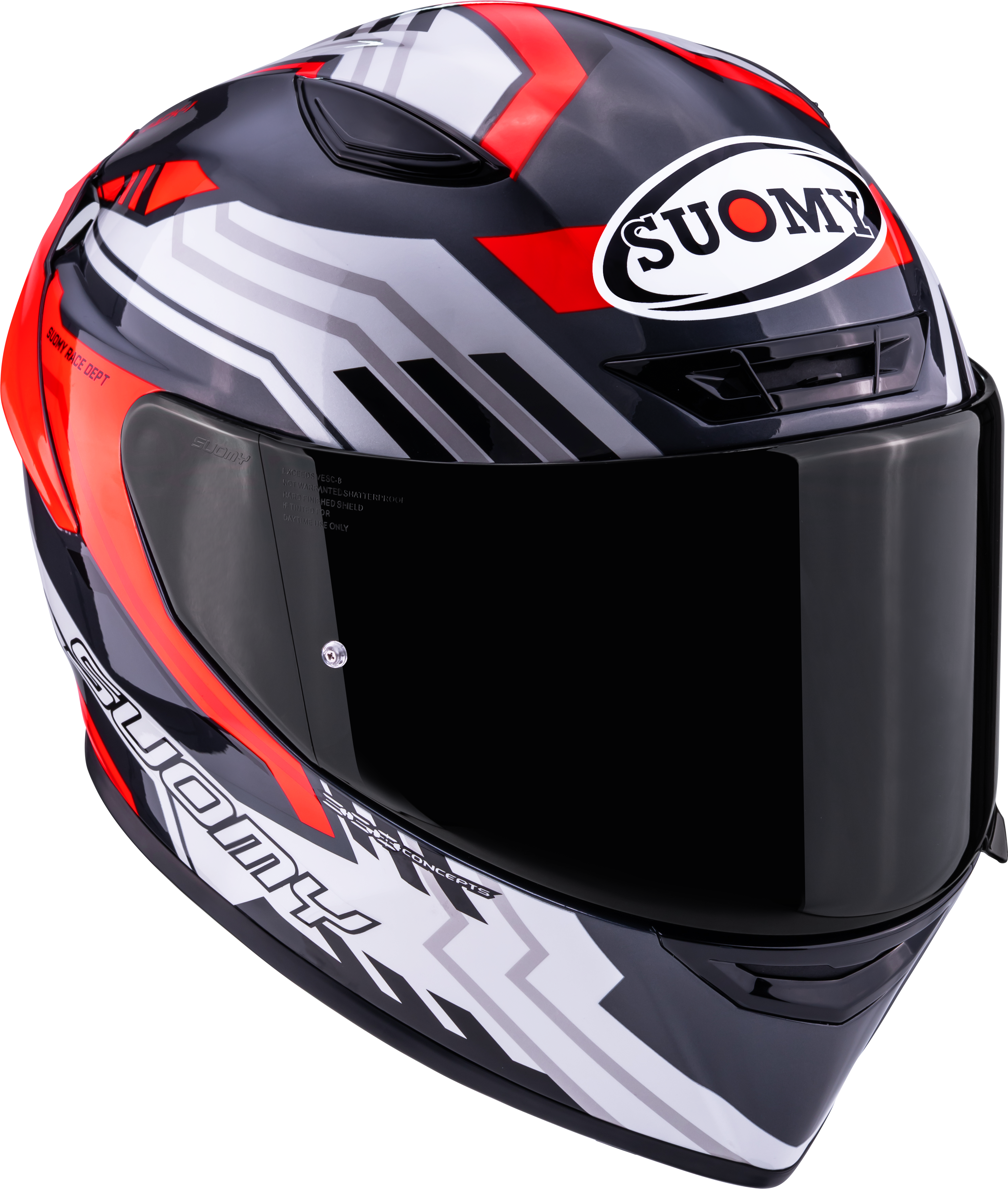 Casque Suomy Track-1 Framework Blanc/Rouge K6T10022 