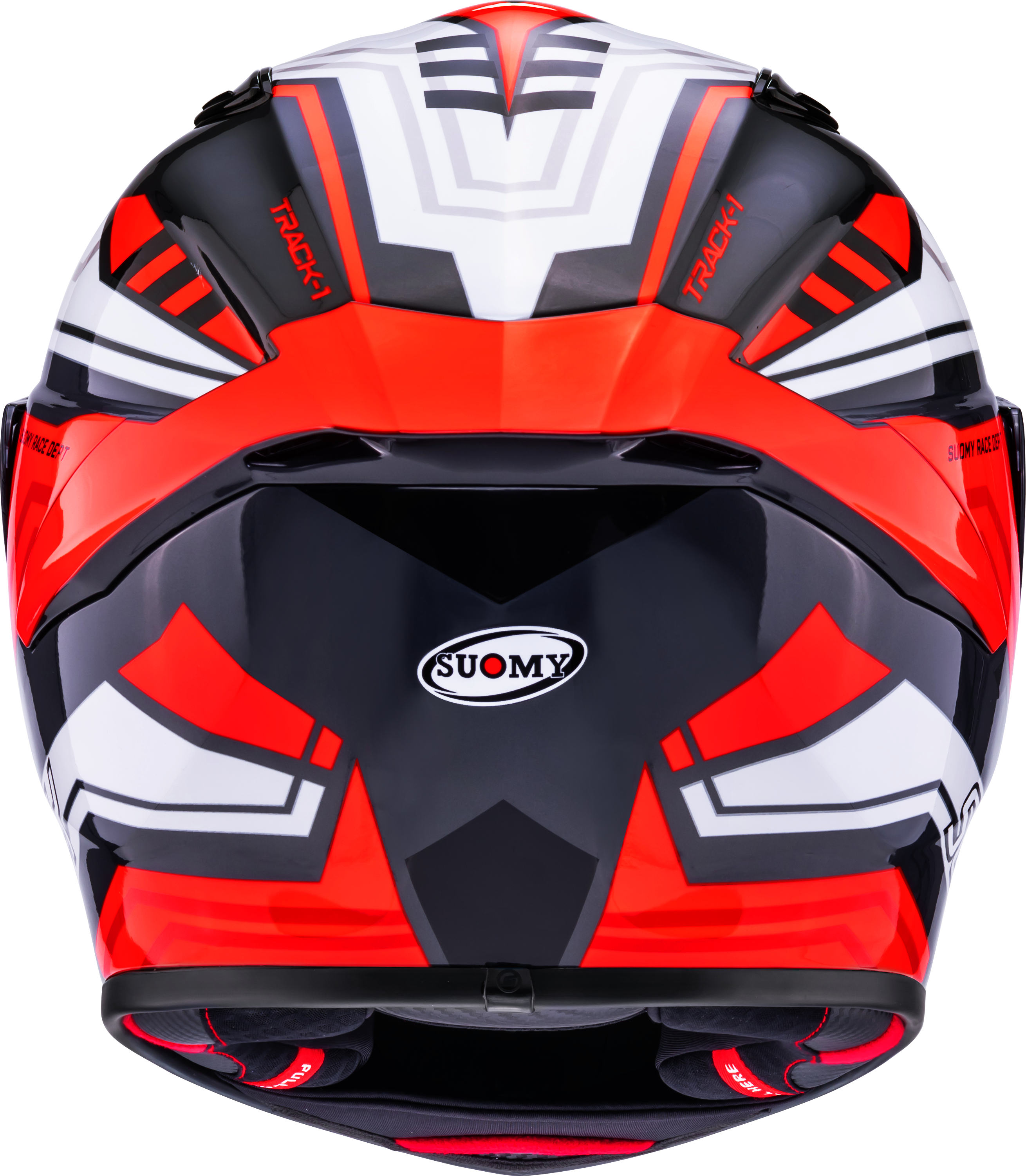 Casque Suomy Track-1 Framework Blanc/Rouge K6T10022 