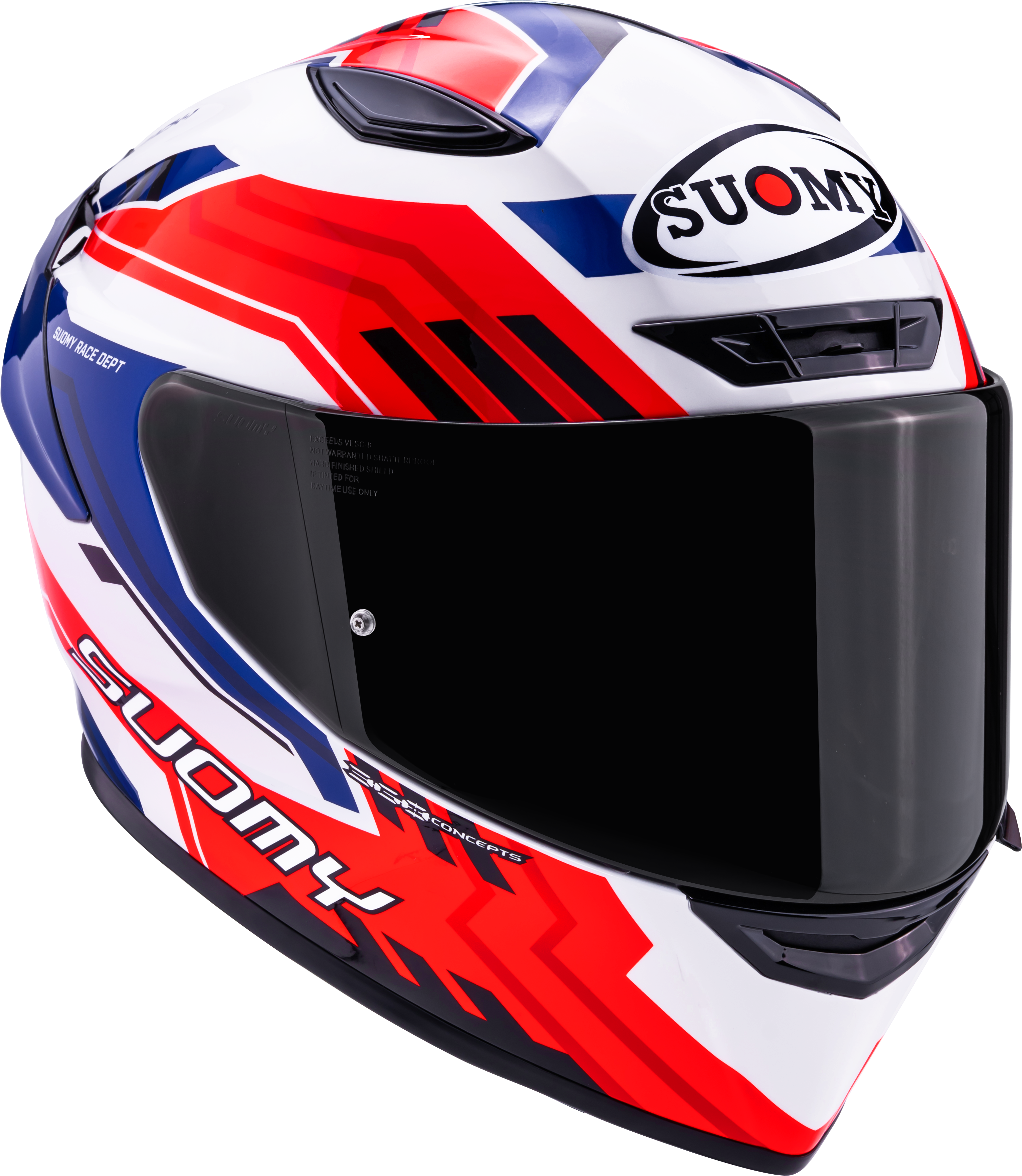 Casque Suomy Track-1 Framework Blanc/Rouge/Bleu K6T10023 