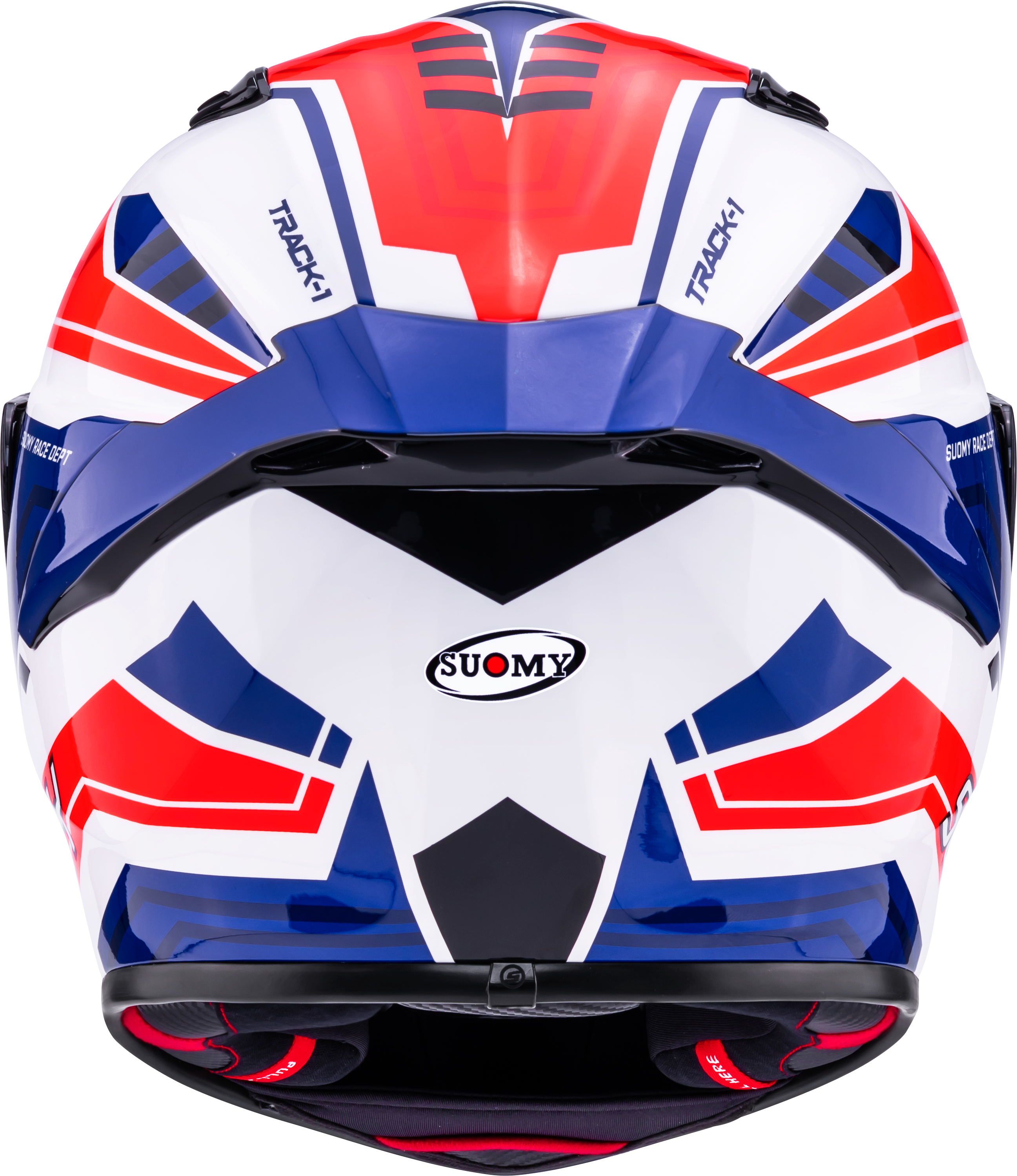 Casque Suomy Track-1 Framework Blanc/Rouge/Bleu K6T10023 
