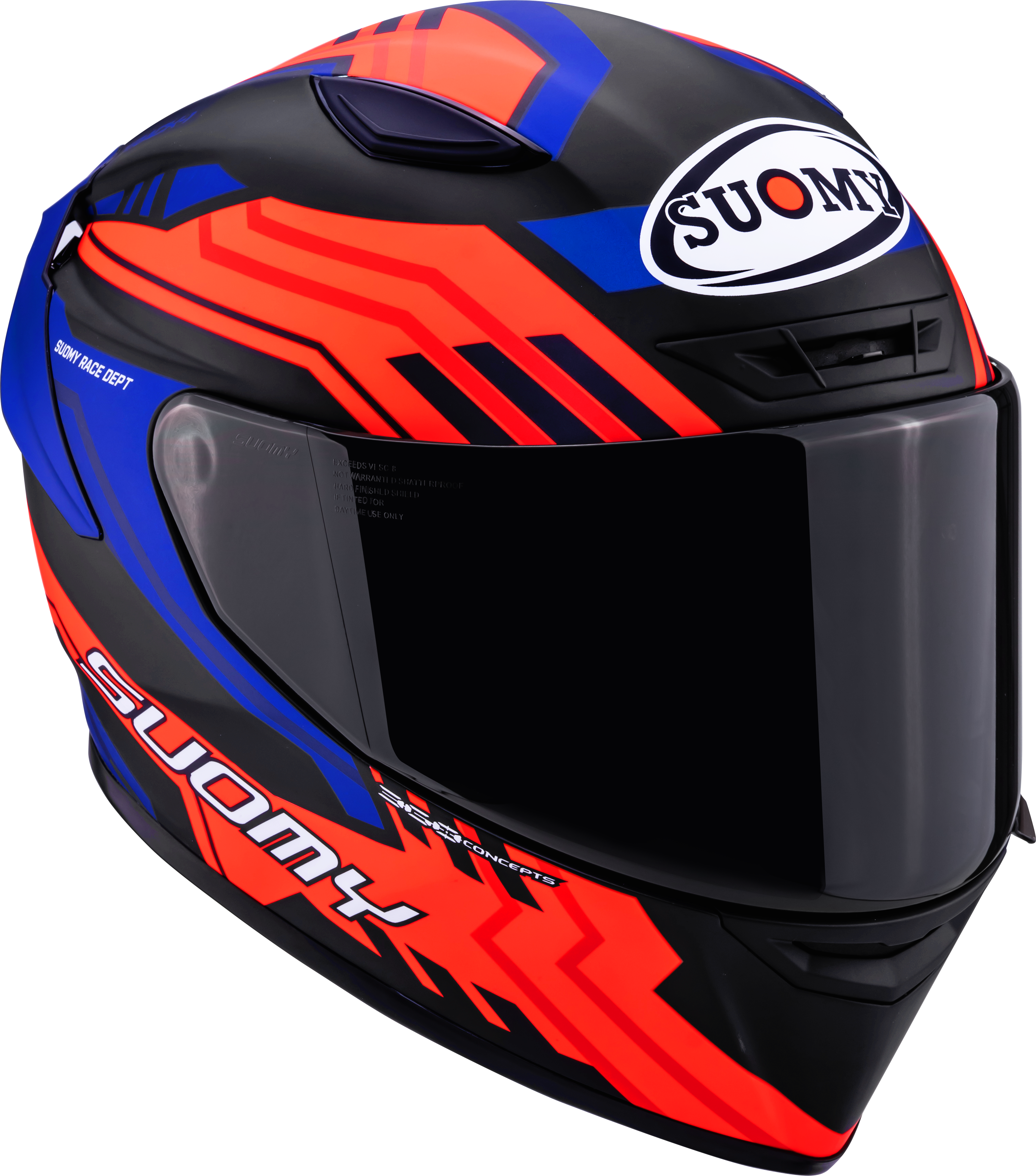 Casque Suomy Track-1 Framework Mat Noir/Rouge/Bleu K6T10024 