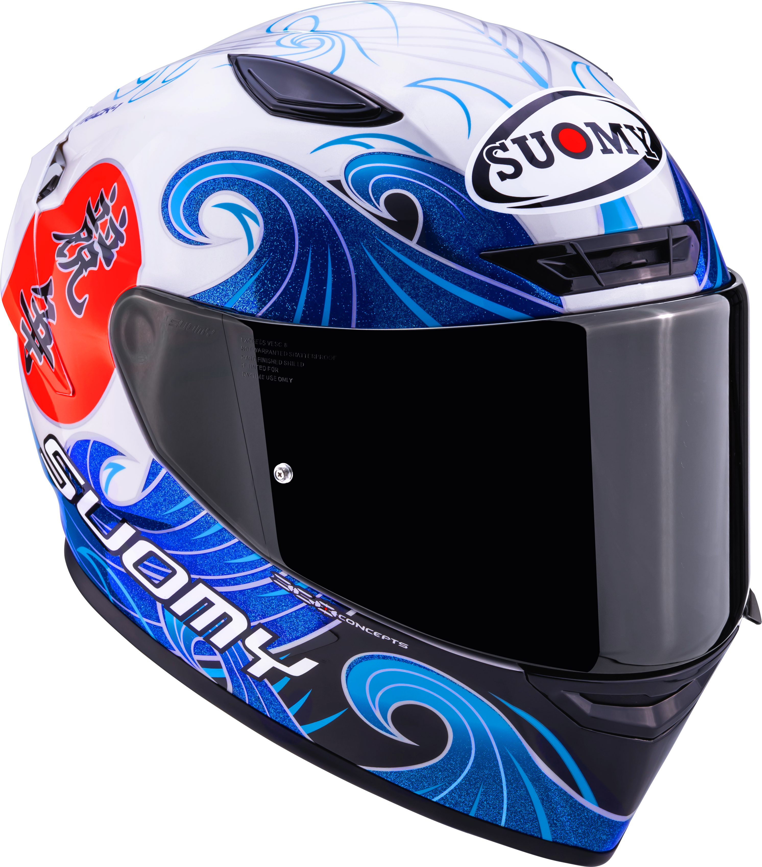 Casque Suomy Track-1 Waves Blanc K6T10025 