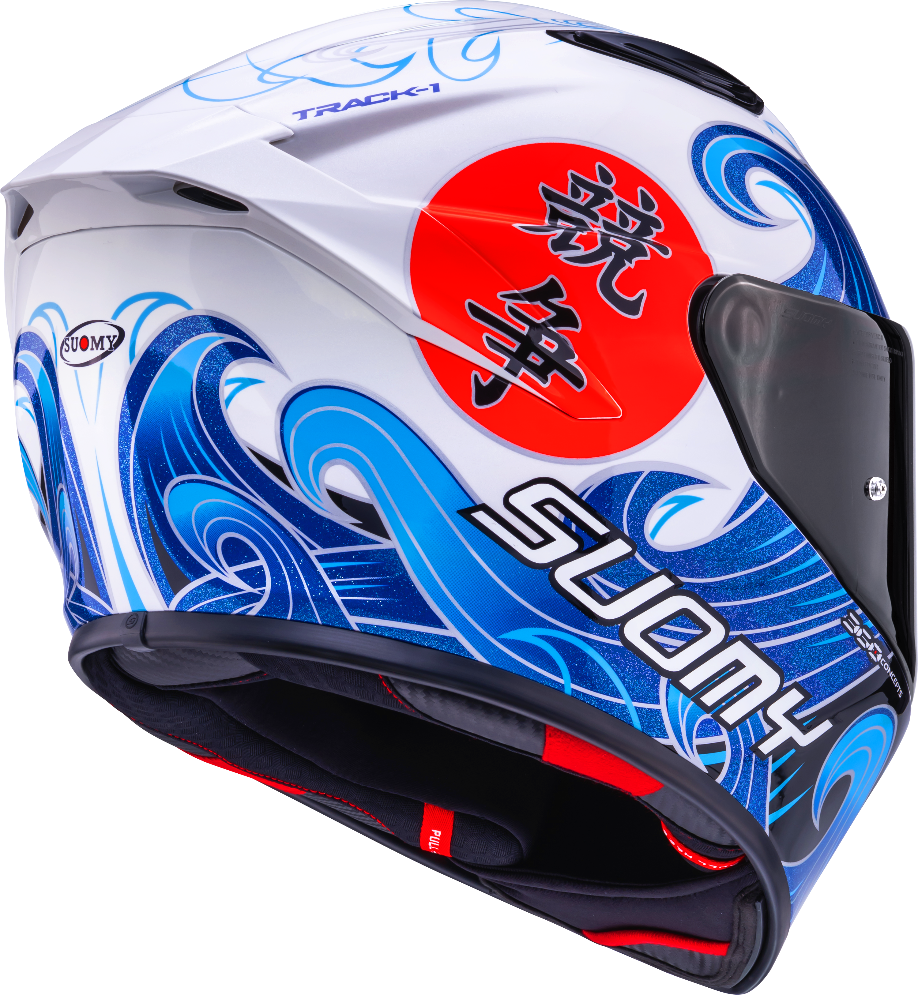 Casque Suomy Track-1 Waves Blanc K6T10025 
