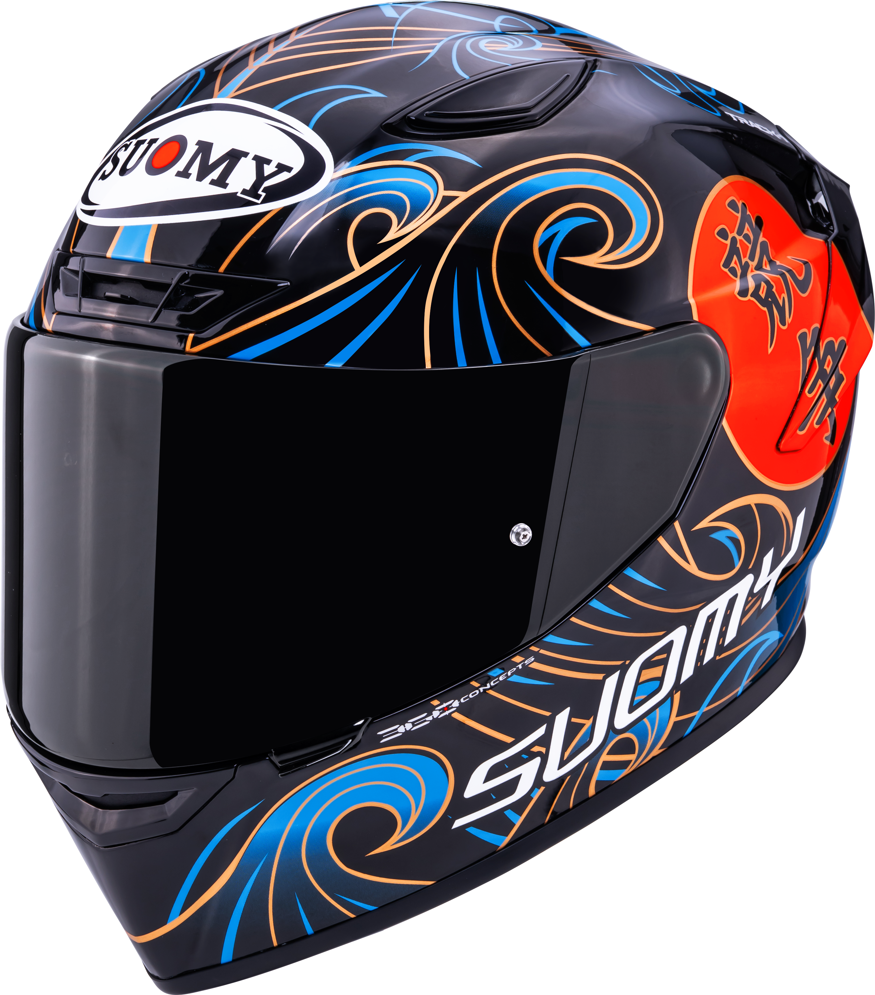 Casque Suomy Track-1 Waves Noir K6T10026 