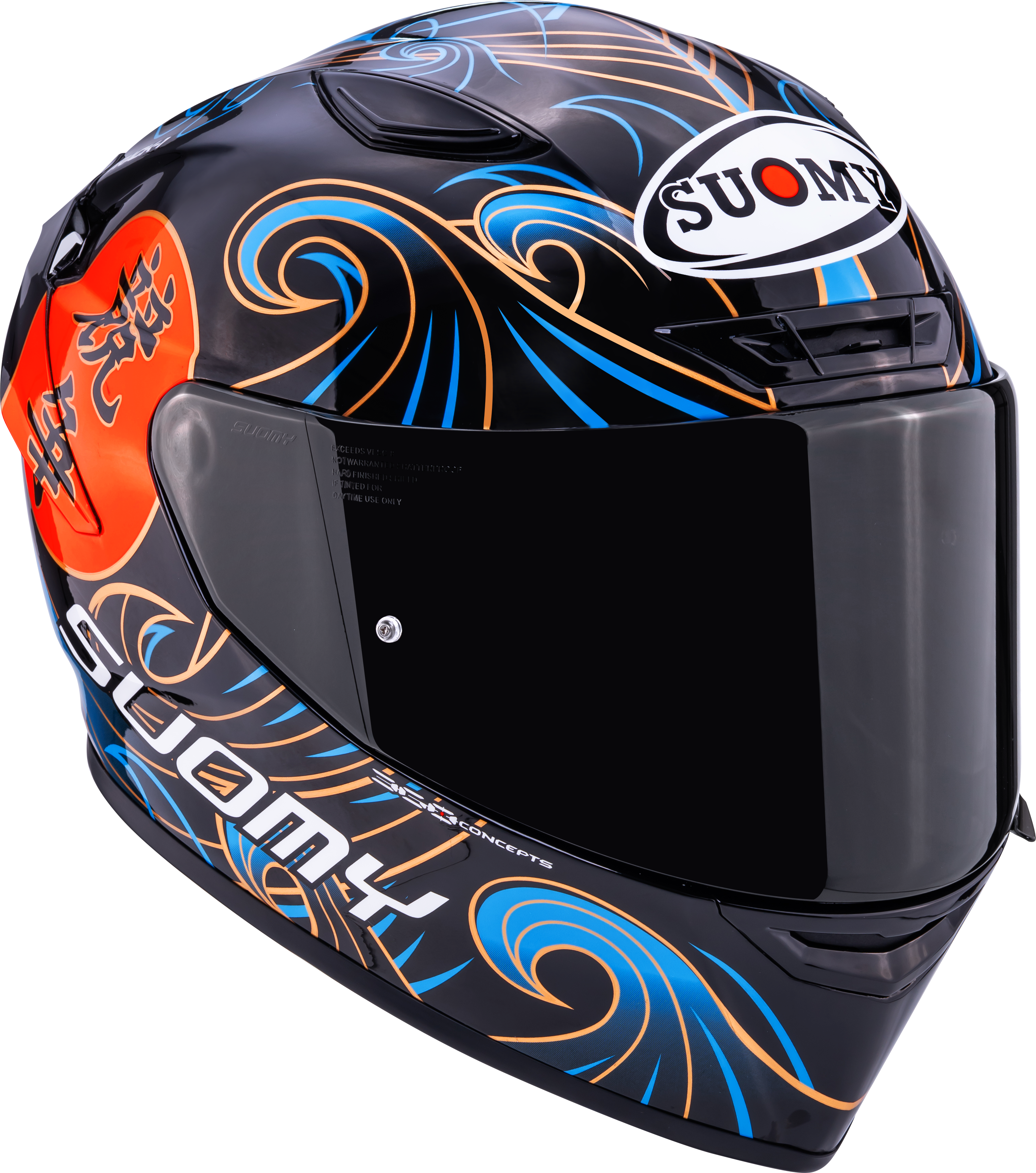 Casque Suomy Track-1 Waves Noir K6T10026 