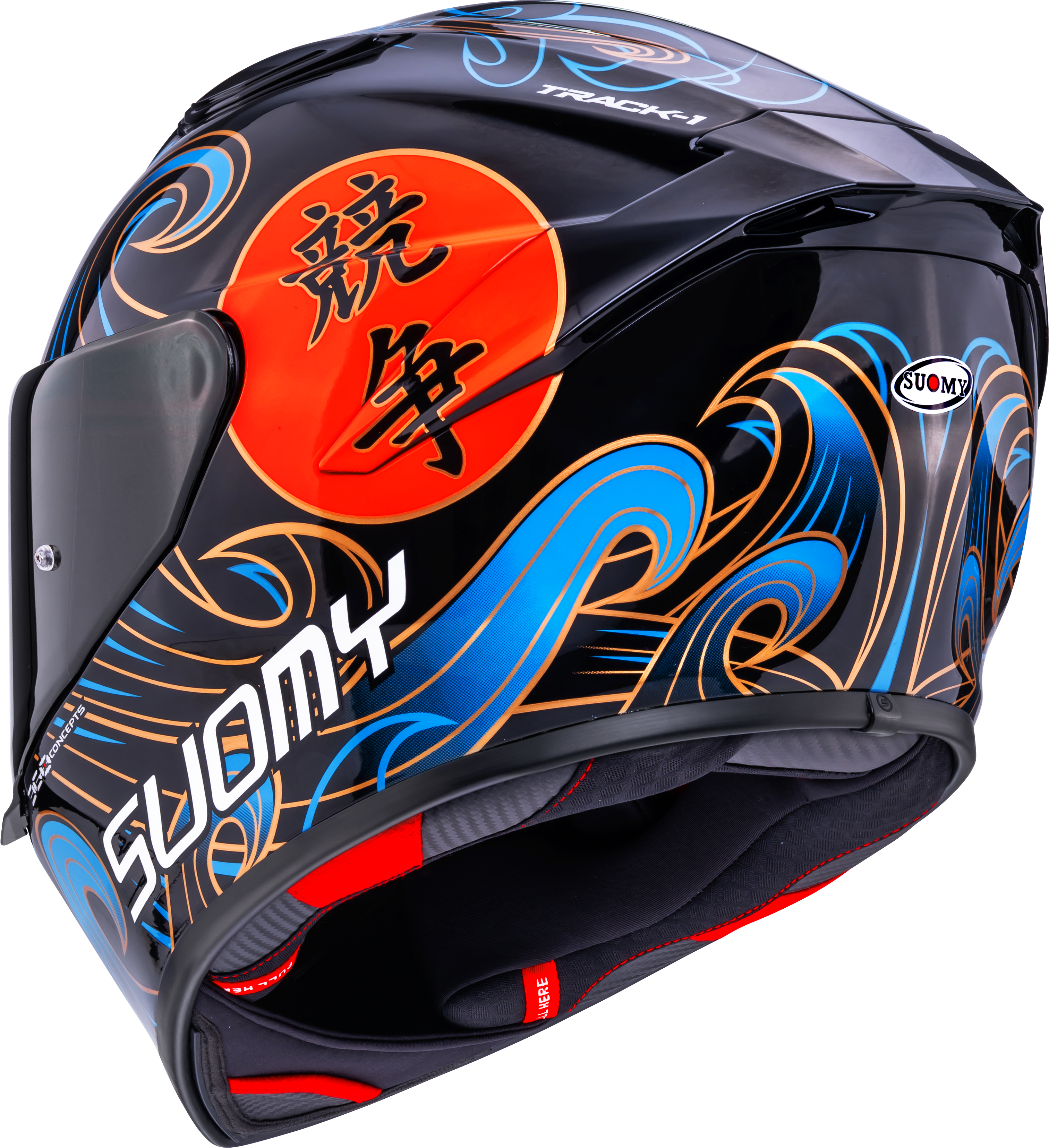 Casque Suomy Track-1 Waves Noir K6T10026 