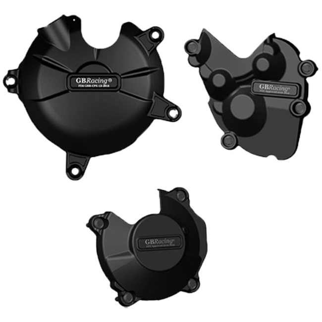 Kit complet de protections de carter moteur GBRacing pour Kawasaki ZX-6R/636/RR (13-25) 