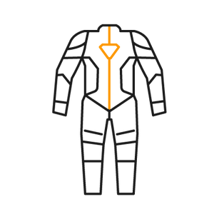 1x DP-progressif monobloc Combinaison en cuir 