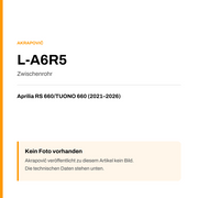 Akrapovic Zwischenrohr Aprilia RS 660 / TUONO 660 (21-26) L-A6R5 — Platzhalter, kein Herstellerfoto verfügbar