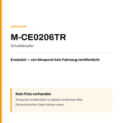 Akrapovic Schalldämpfer M-CE0206TR — Platzhalter, kein Herstellerfoto verfügbar