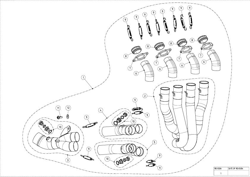Akrapovic collecteur (acier inoxydable) Honda CBR 1000 RR-R SC82 (24-26) E-H10R11 