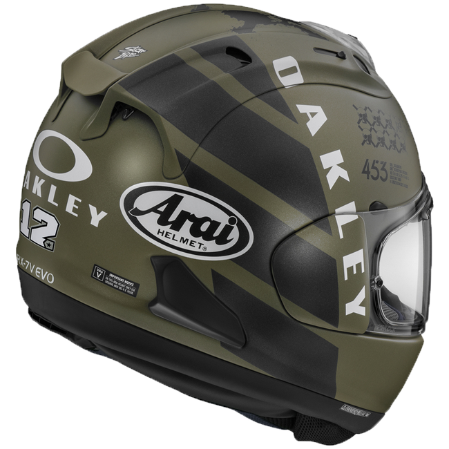Casque Arai RX-7V Evo Maverick Viñales Oakley Réplica 2024 137-0342 