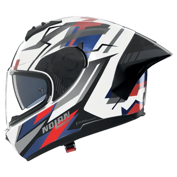 Casque Nolan N60-6 Sport Corsa Blanc / Bleu / Rouge / Fini Mat 355 