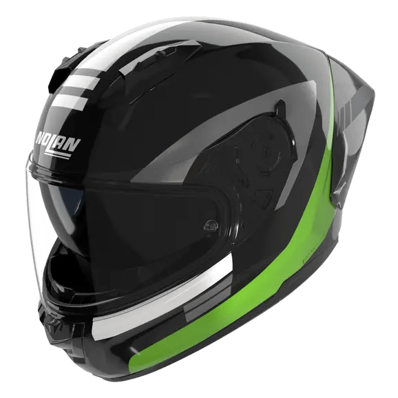 Casque Nolan N60-6 Sport Contrasto Noir / Vert Fluo / Fini Brillant 358 