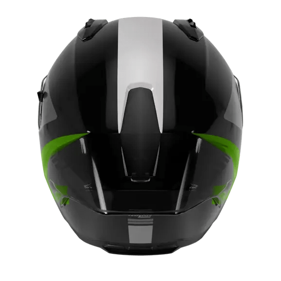 Casque Nolan N60-6 Sport Contrasto Noir / Vert Fluo / Fini Brillant 358 