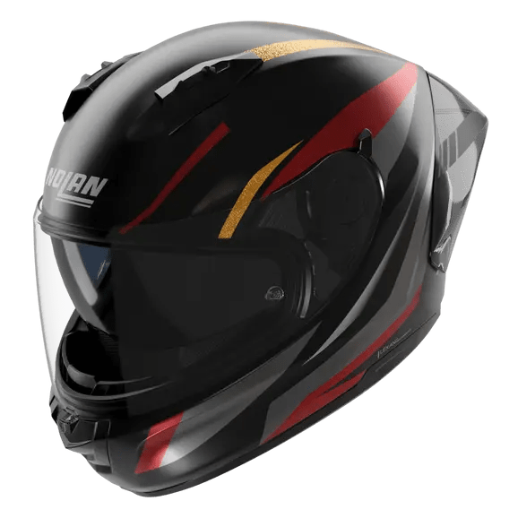 Casque Nolan N60-6 Sport Lesmo Noir / Rouge / Anthracite / Finition Métallique Dorée 353 