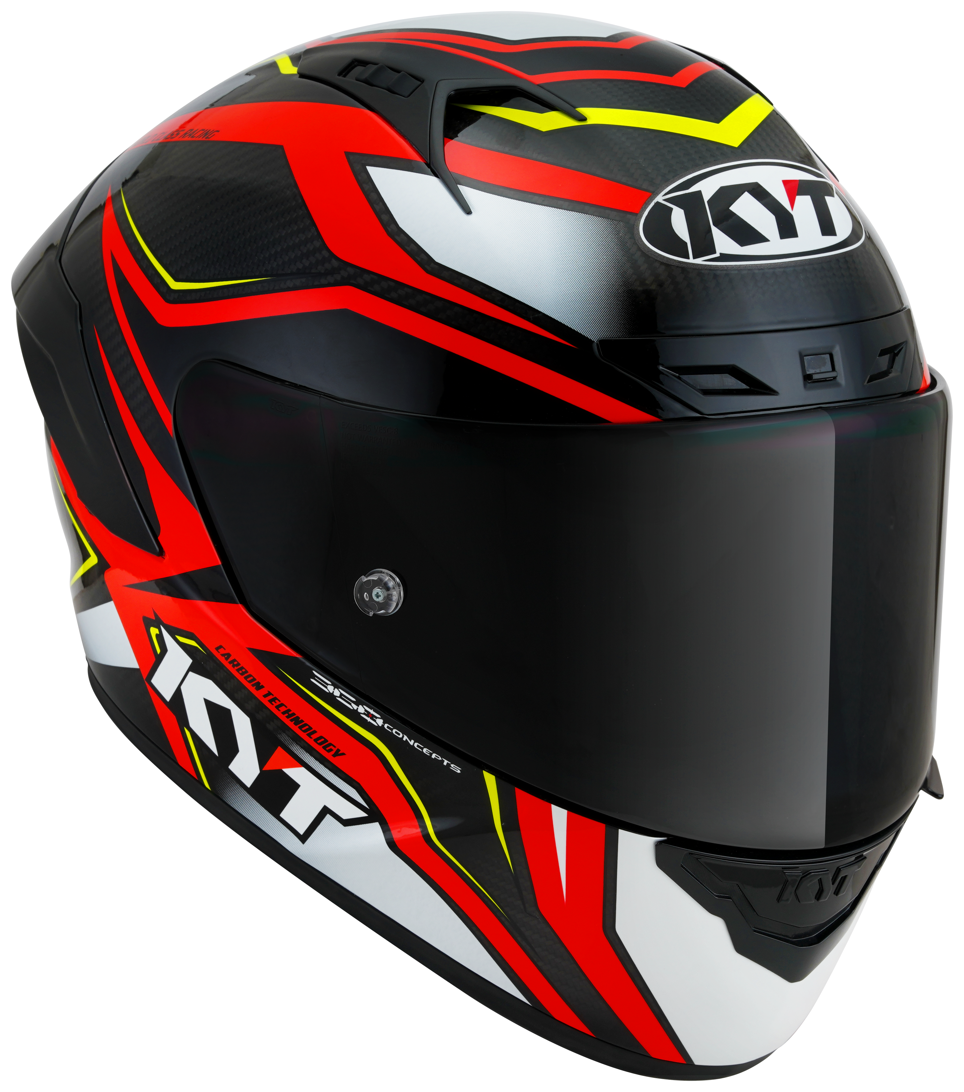 Casque KYT NZ-Race Carbon Stride Glossy Rouge/Blanc Y6NZ0026 