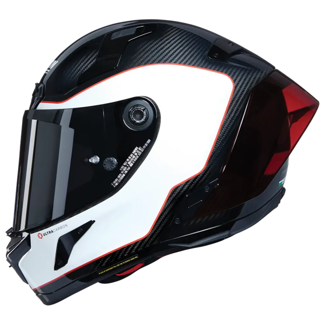 Casque Nolan X-804 RS Ultra Carbon Blanc/Rouge Asso di Picche 343 
