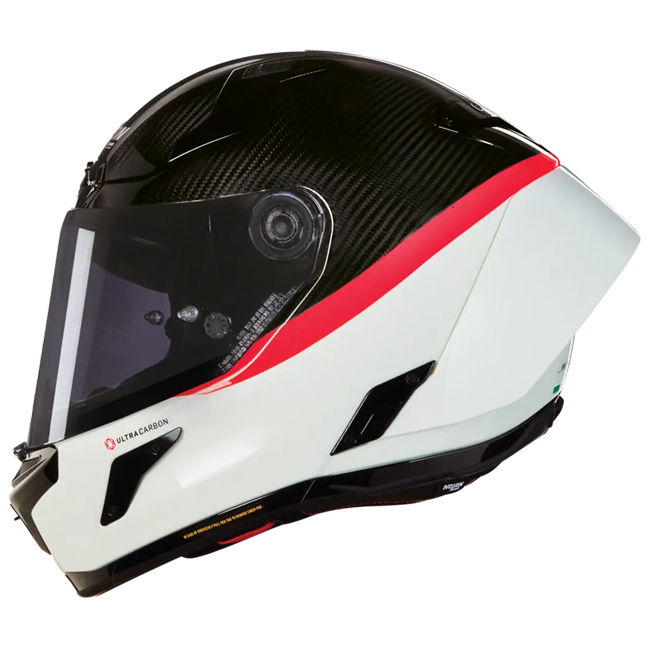 Casque Nolan X-804 RS Ultra Carbon Blanc/Rouge D.O.C 346 