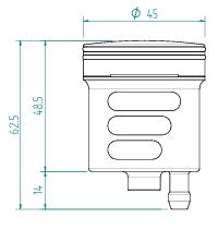 Réservoir de liquide de frein et d'embrayage LighTech 30 cm³ – Aluminium CNC, coloré | Réservoir universel pour motos 