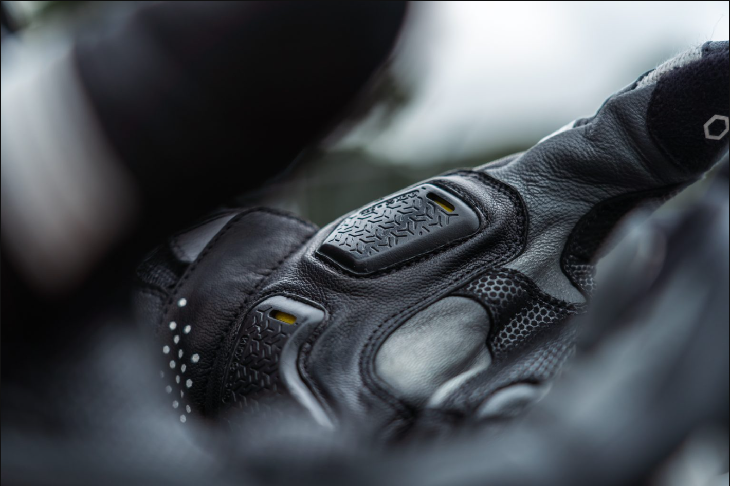 Knox Oulton MK2 gants en cuir Sport | Homme | Noir/Blanc | 1011352160050 