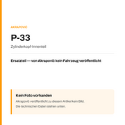 Akrapovic Zylinderkopf-Innenteil P-33 — Platzhalter, kein Herstellerfoto verfügbar