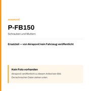 Akrapovic Schrauben und Muttern P-FB150 — Platzhalter, kein Herstellerfoto verfügbar