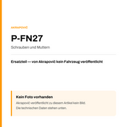 Akrapovic Schrauben und Muttern P-FN27 — Platzhalter, kein Herstellerfoto verfügbar