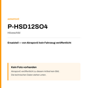 Akrapovic Hitzeschild P-HSD12SO4 — Platzhalter, kein Herstellerfoto verfügbar